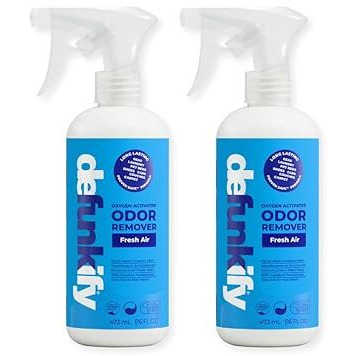 Odor Remover Spray  16Oz (2-Pack). 'Fresh Air' Essential Oil Odor Eliminator For Strong Odors On Fabric  Shoes  Activewear. 'Provensafe' Deodorizer For Pets  Kids & Sensitive Gear W/Ionic Silver
