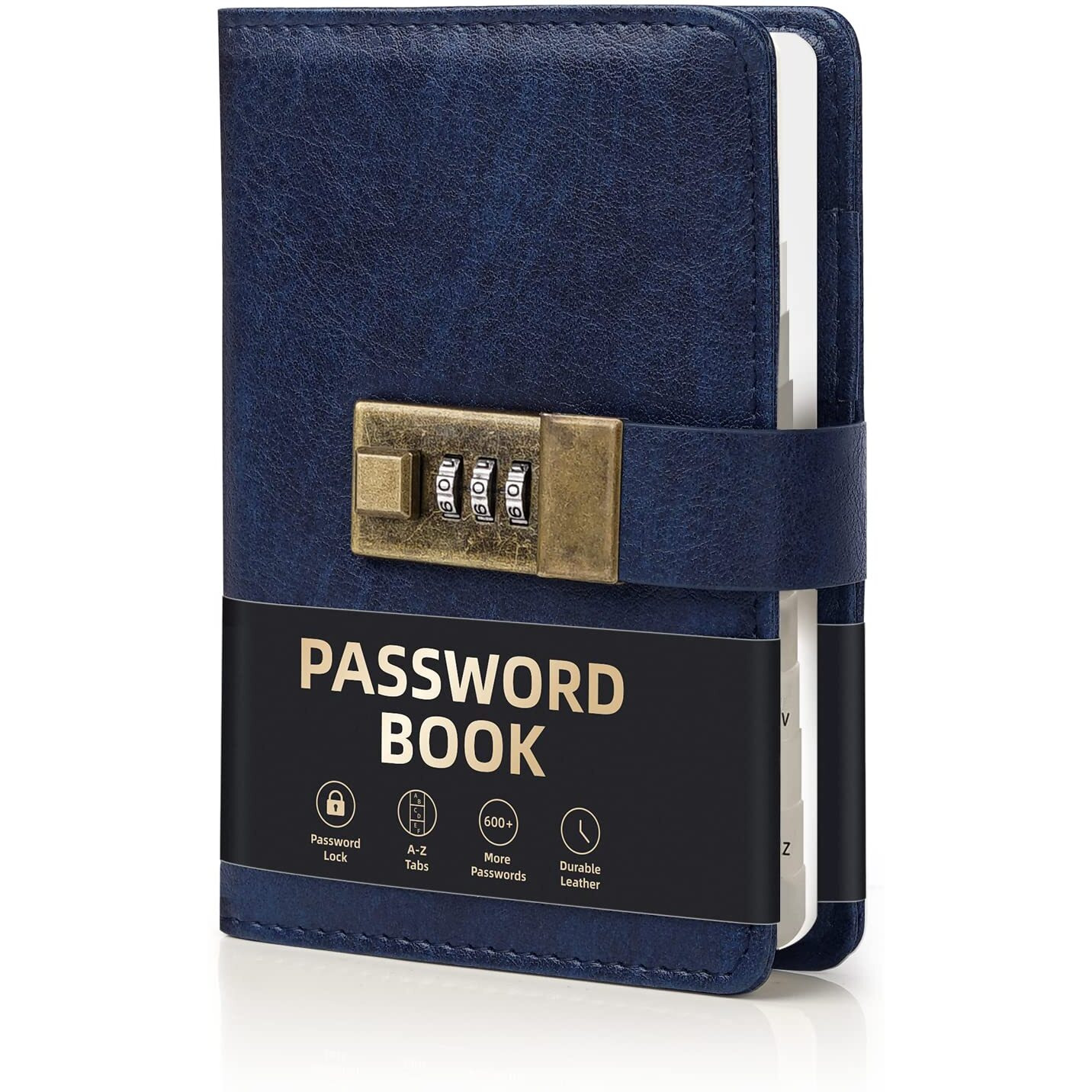 Password Book With Lock  Wemate Password Book With Alphabetical Tabs 600+ Password Space  Internet Address  And Password Organizer Logbook With Lock  Password Keeper For Computer & Website Logins