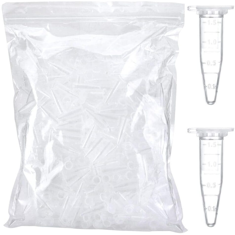 15Ml Microcentrifuge Tubes 500Pcs  Eo Sterilized Plastic Small Vials With Caps For Sample Storage Without Leakage(500)