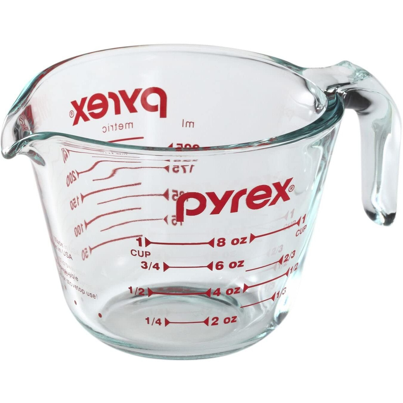 Pyrex 885107797882 6001074 Measuring Cup  8 Oz  Crear