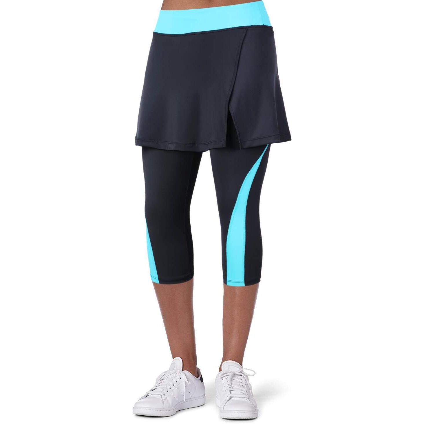 Anivivo Women Tennis Legging Skirted Capri Leggings Tennis Pants For Women& Sports Skirted Leggings(Apart Skirts S)