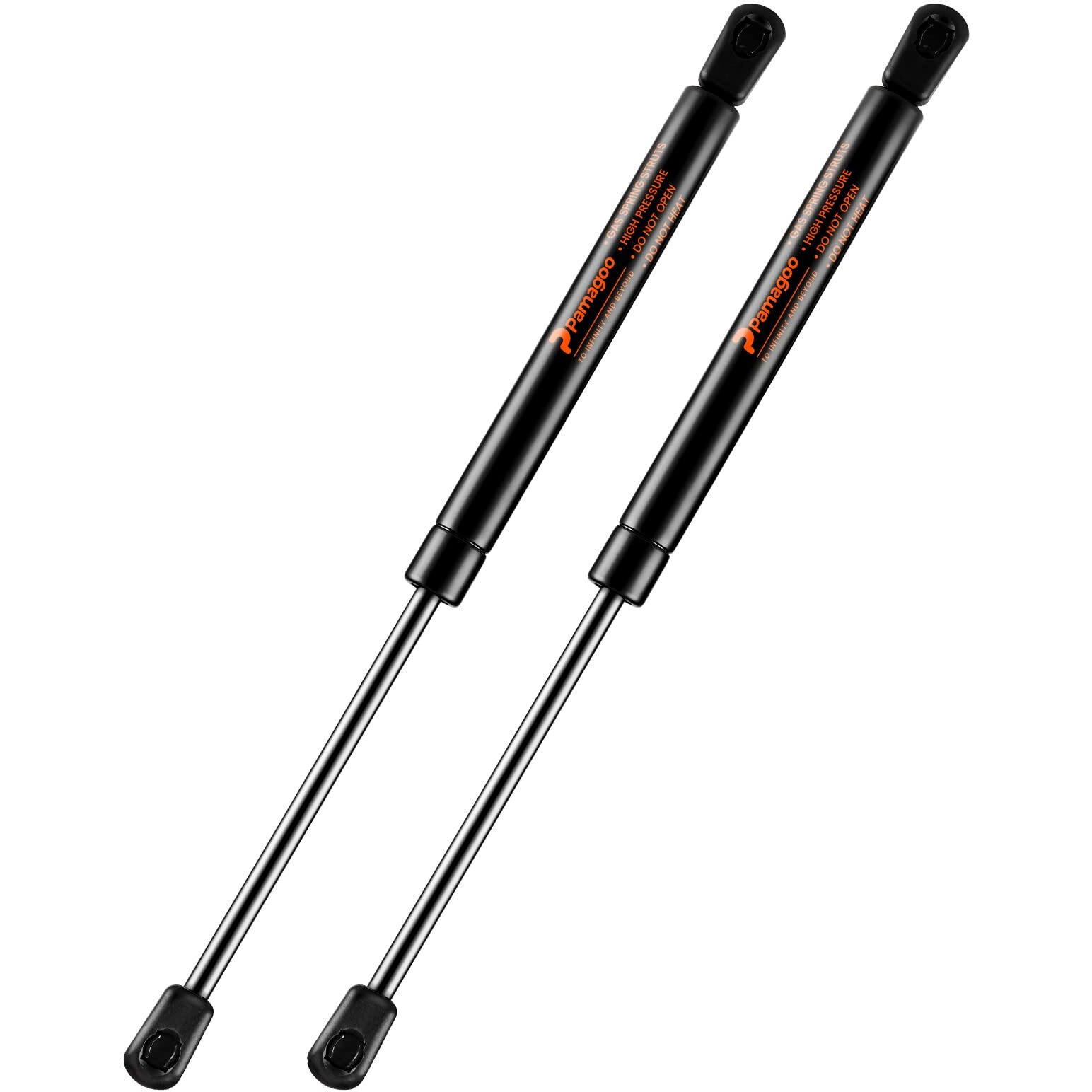 Pamagoo C16-04464 13 Inch Gas Shock 30 Lb 133 N Per Prop  Gas Strut Spring Lift For Snugtop A.R.E Atc Leer Camper Shell Topper Rear Window Canopy Cap (2 Pack)