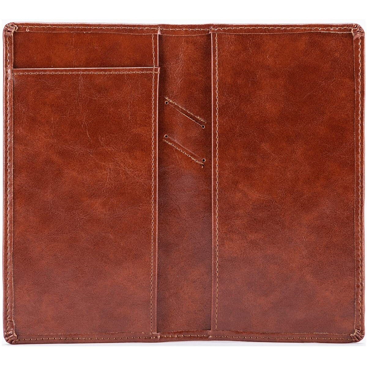 Aurya Leather Checkbook Cover Holder With Free Divider Right Handed With Middle Pen Design Checkbook Cover Case For Women/Men