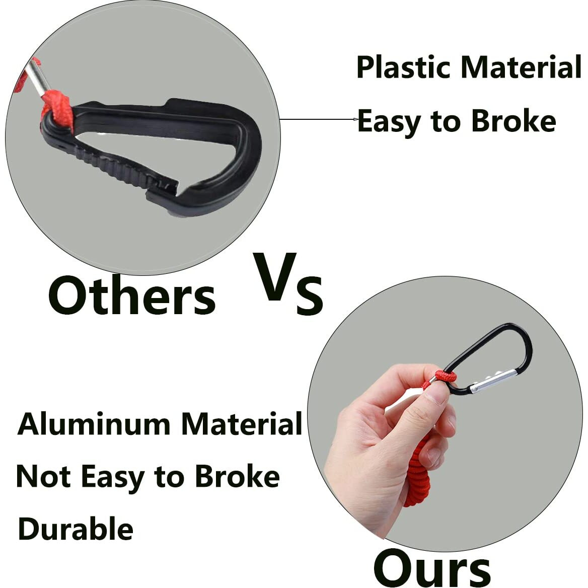8M0092850 Boat Kill Switch Lanyard Replacement For Mercruiser Marine Boat Emergency Stop Switch Safety Lanyard Cord 54 Inch/137 Long -Replace 15920T54 15920A54 (Aluminum Alloy Clip Red 2Pcs)