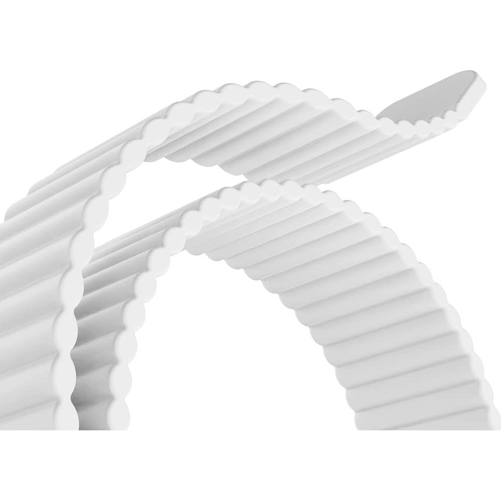 Heike Magnetic Silicone Band Compatible With Apple Watch Band 38Mm 40Mm 41Mm 42Mm For Men Women Sport Loop Adjustable Replacement Wristband Strap For Iwatch Ultra 2 Se Series10 9 8 7 6 5 4 3 2 1 White