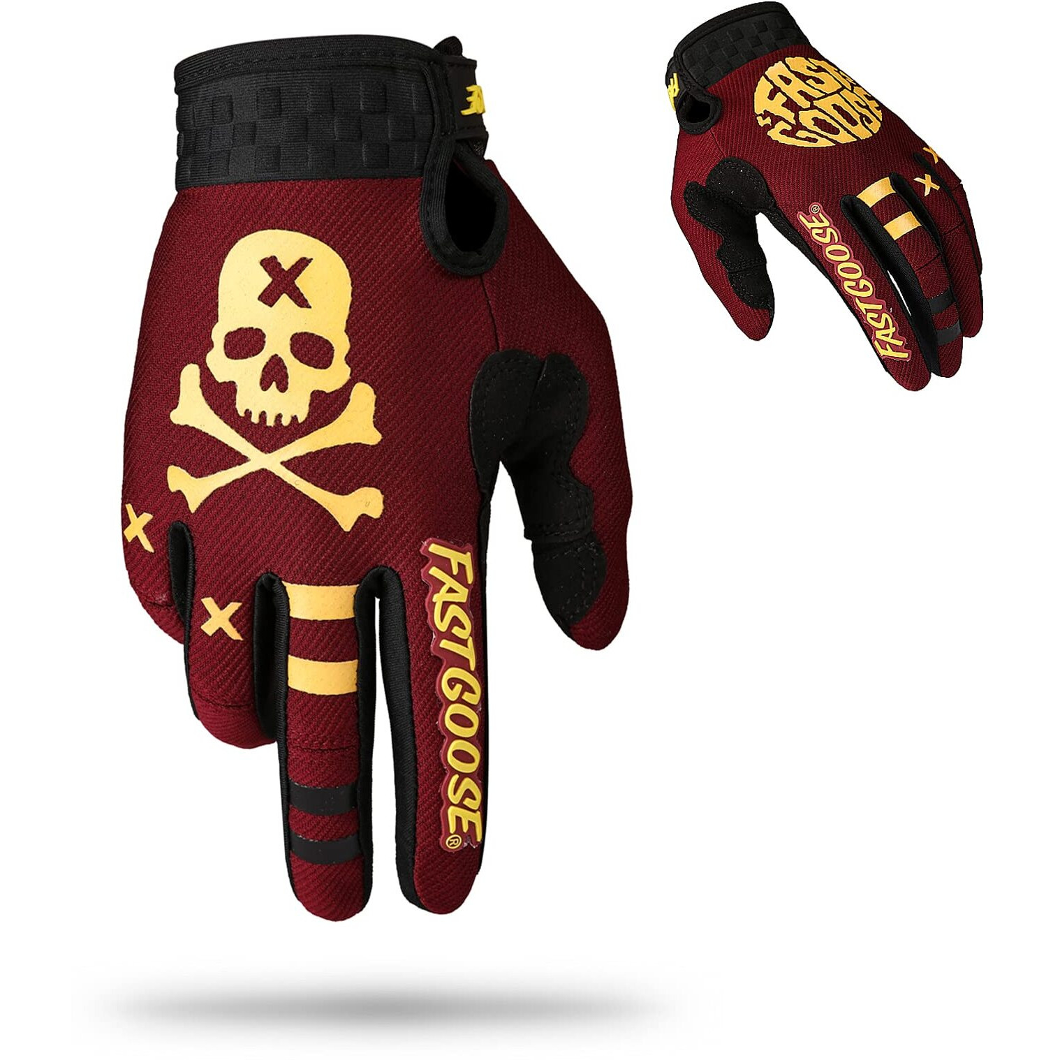Fastgoose Dirt Bike Motorcycle Gloves Motocross Gloves Motorbike Riding Bike Gloves Atv Mx Mtb Off Road Racing Sports Cycling Glove (Maroon  Medium)
