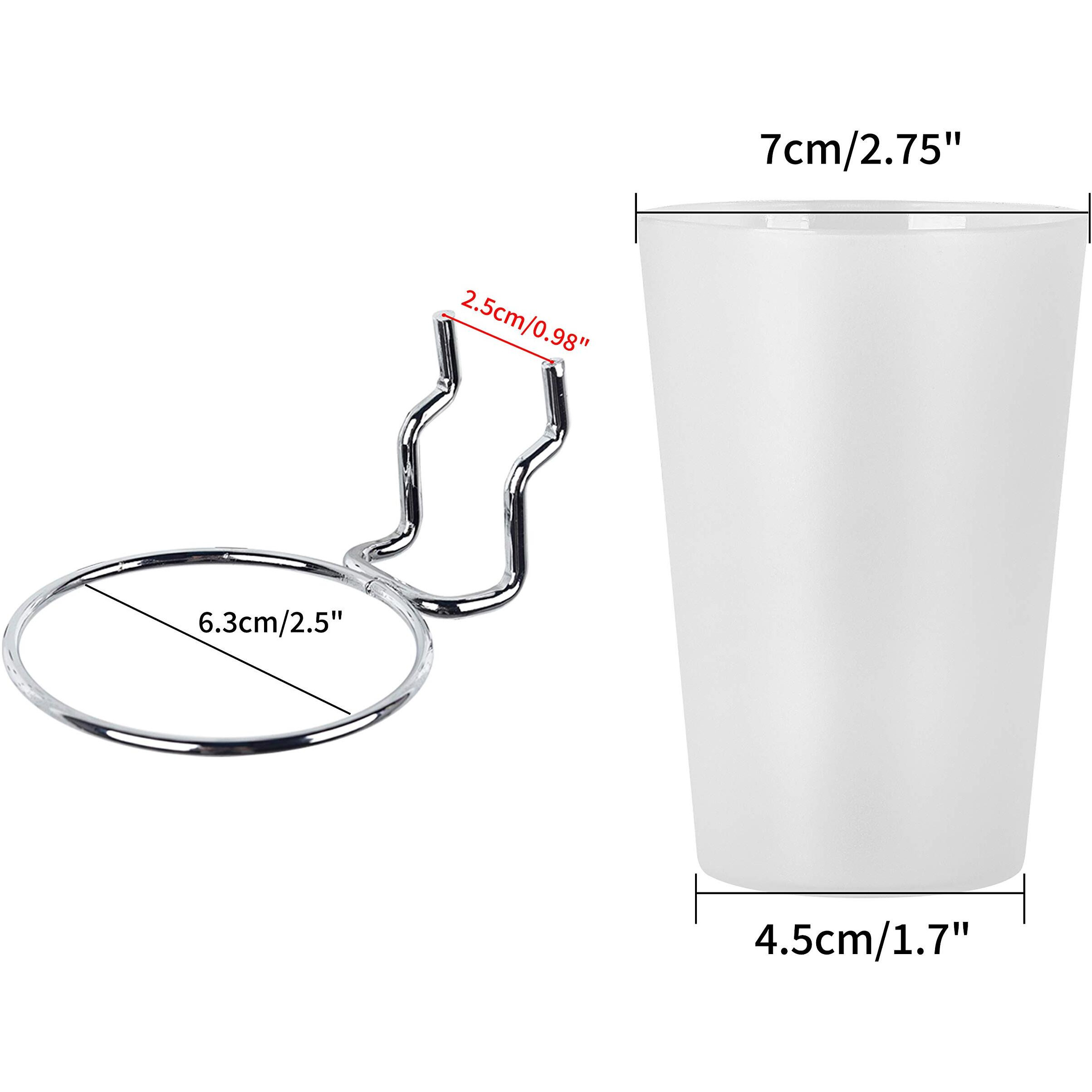 6 Sets Pegboard Hooks With Pegboard Cups  Ring Style Pegboard Bins With Rings  Pegboard Cup Holder Accessories For Organizing Storage (Transparent)