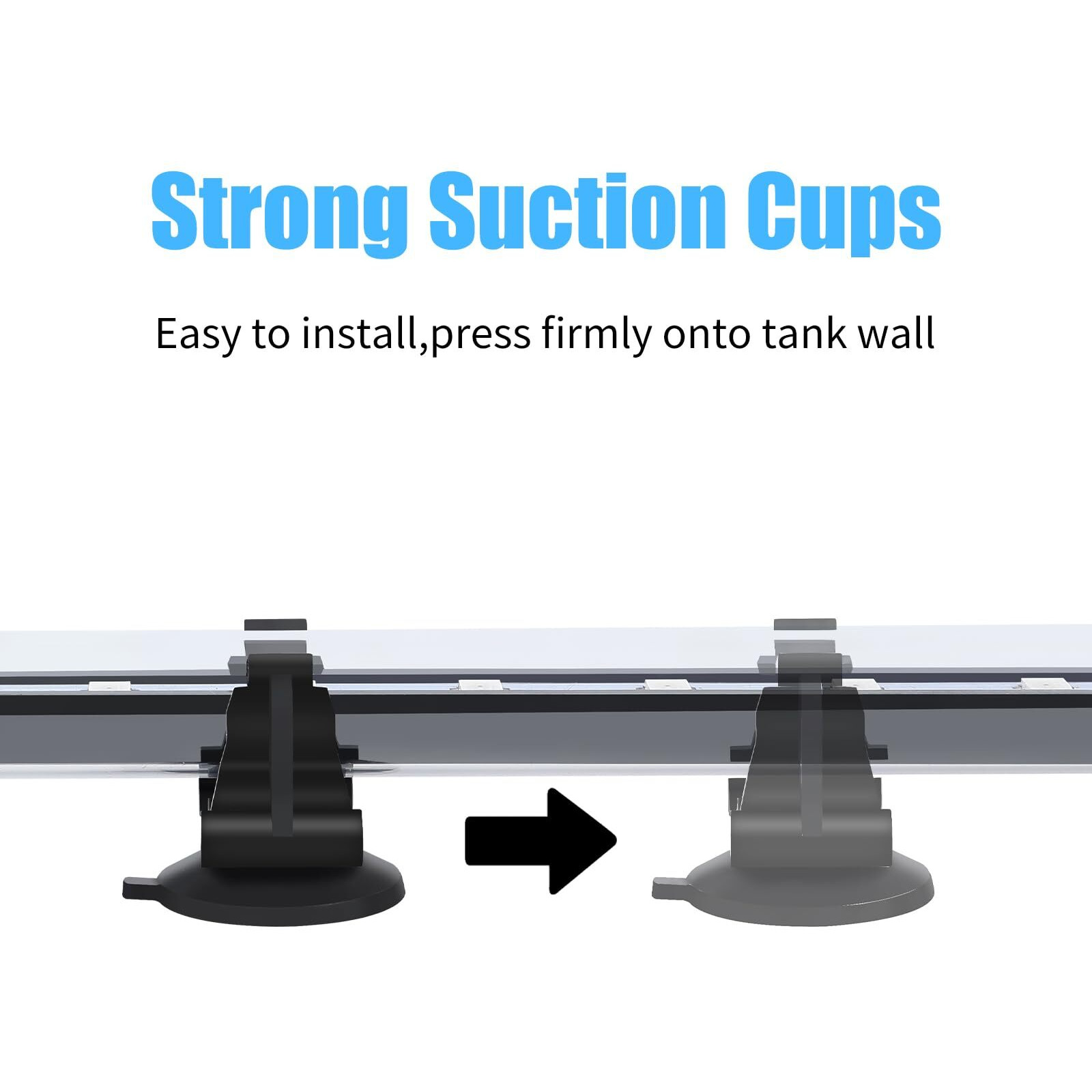 Aquaneat Aquarium Led Submersible Light 7.5 Inch Underwater Fish Tank Light (White)