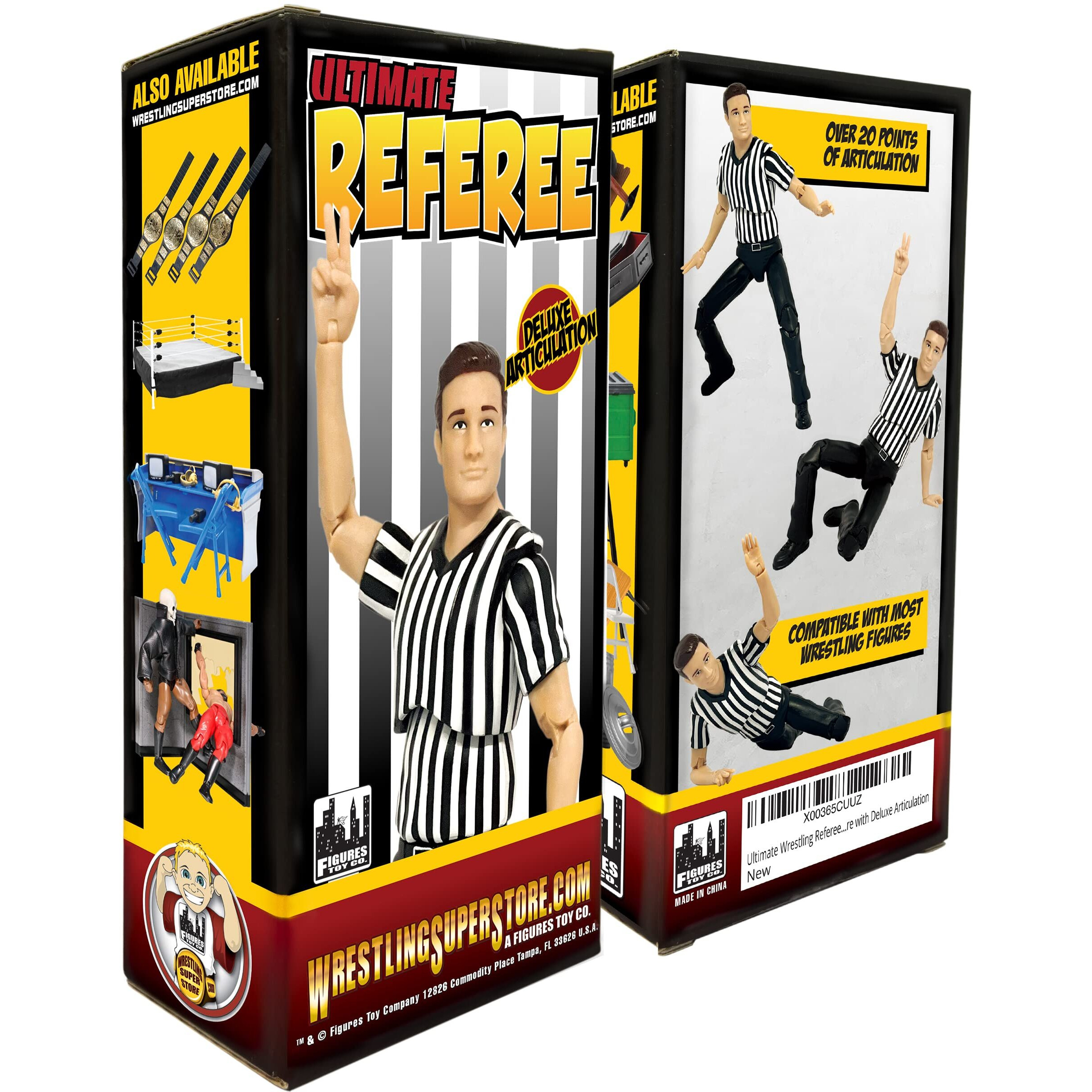 Ultimate Referee With Deluxe Articulation For Wwe Wrestling Action Figures