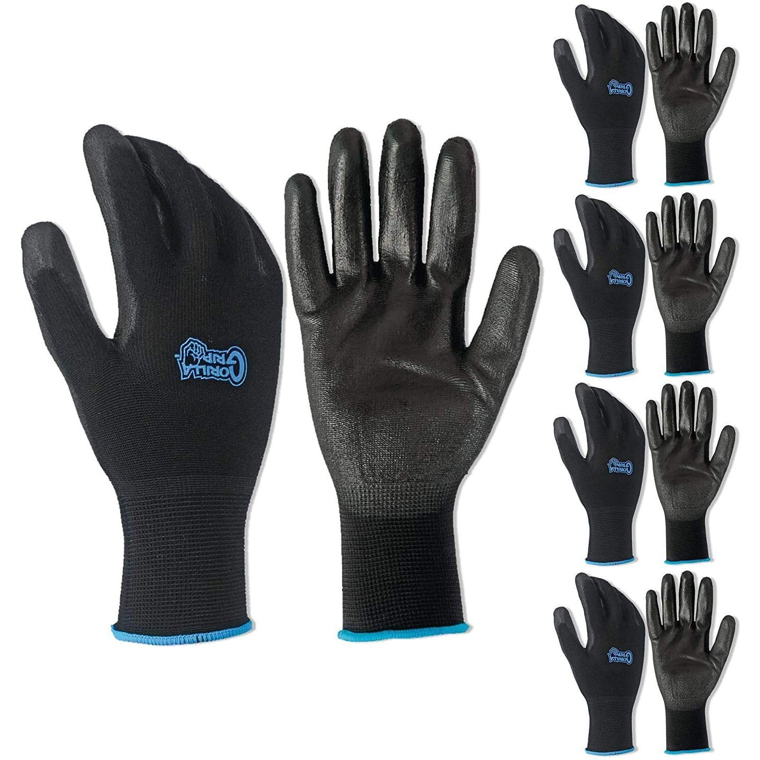 5 Pack Gorilla Grip Gloves - Large