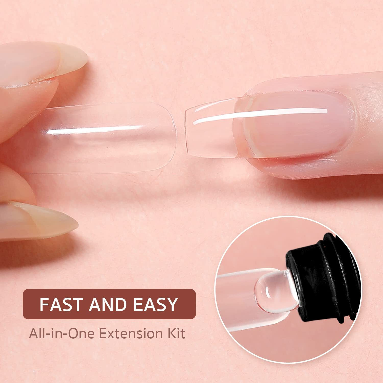 Gaoy Poly Gel Nail Kit With Uv Lamp  6 Pcs Builder Gel Extension Kit With Everything Decorations Top And Base Coat For Nail Art Diy At Home