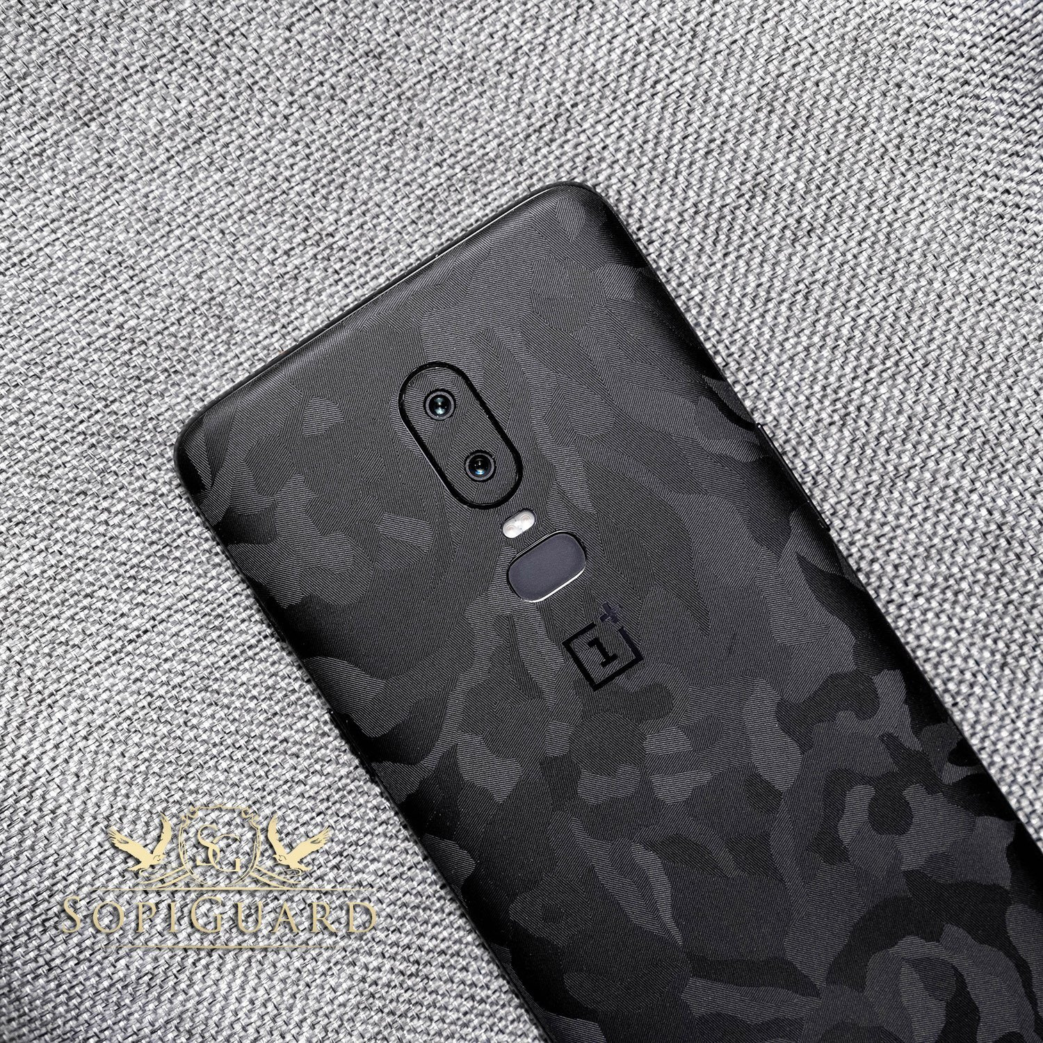 Sopiguard Sticker For Surface Duo Phone Edge-To-Edge Precision Vinyl Skin Wrap (Camo Black)