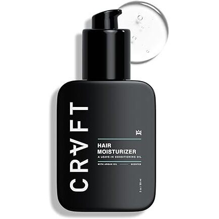 Crvft Daily Leave In Conditioner For Men [Oil] | 30 Day Supply | Men's Hair Moisturizer | Hair Oil For Men | For Dry/Damaged Hair | Scented | (3Oz) Am