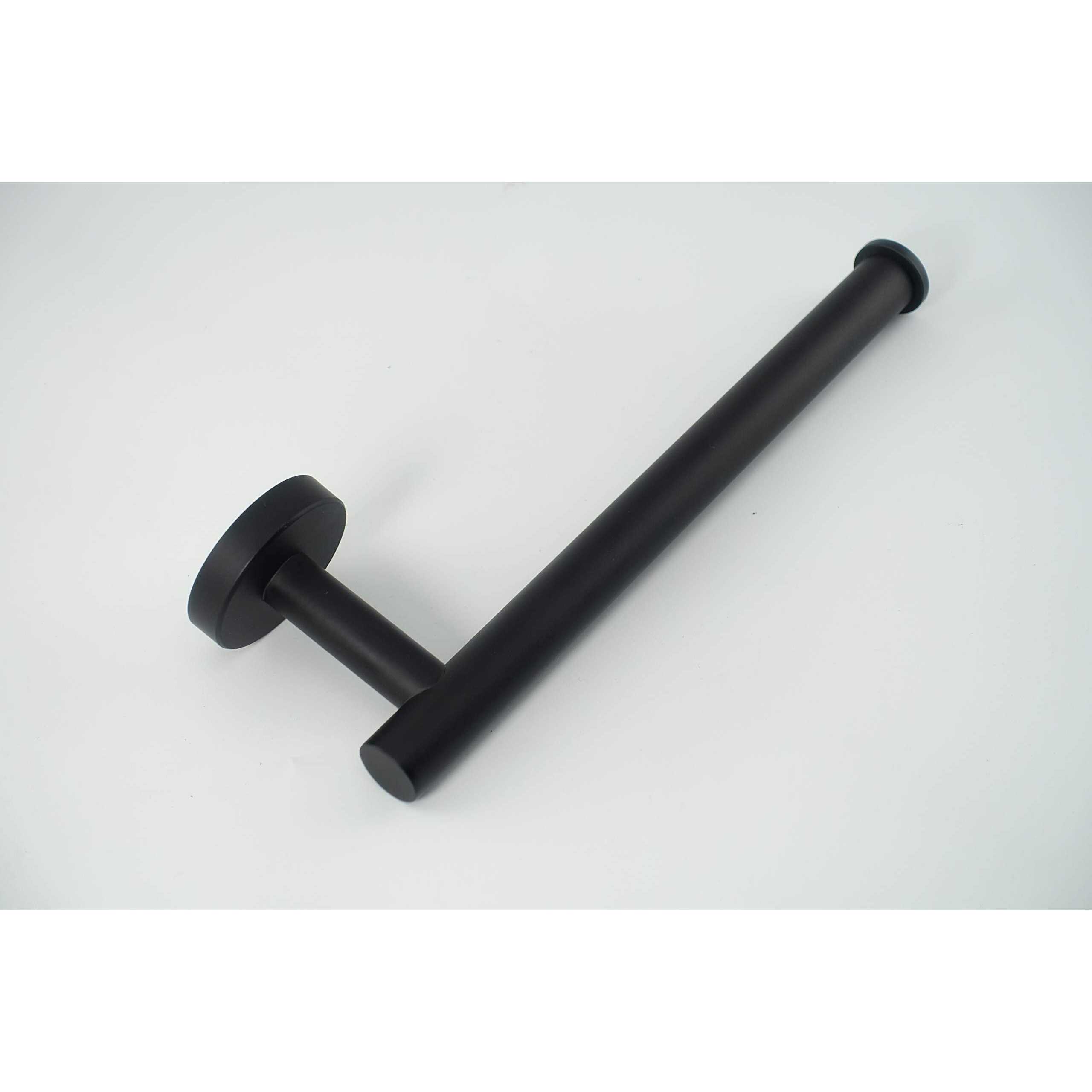 Tocten Hand Towel Holder/Towel Ring - Thicken Sus304 Stainless Steel Bathroom Hand Towel Bar  9Inch Heavy Duty Wall Mounted Towel Rack Hanger (Matte Black)