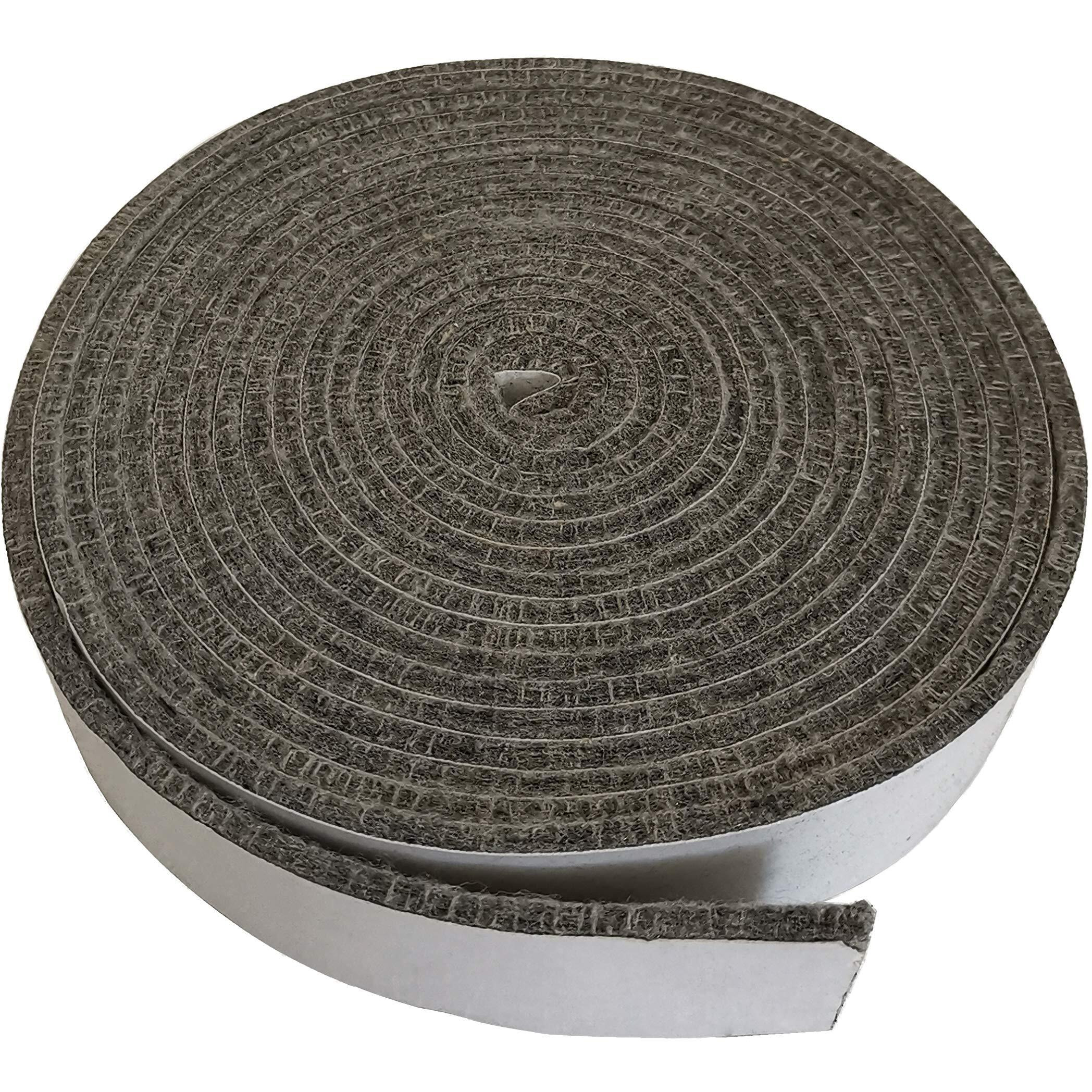 Kamaster High Temp Grill Gasket Replacement Fit Kamado Grill Classic Bbq Smoker Gasket For Kamado Grill Big Pre-Shrunk Accessories Self Stick Felt 15Ft Long  9/8"" Wide  1/8"" Thick