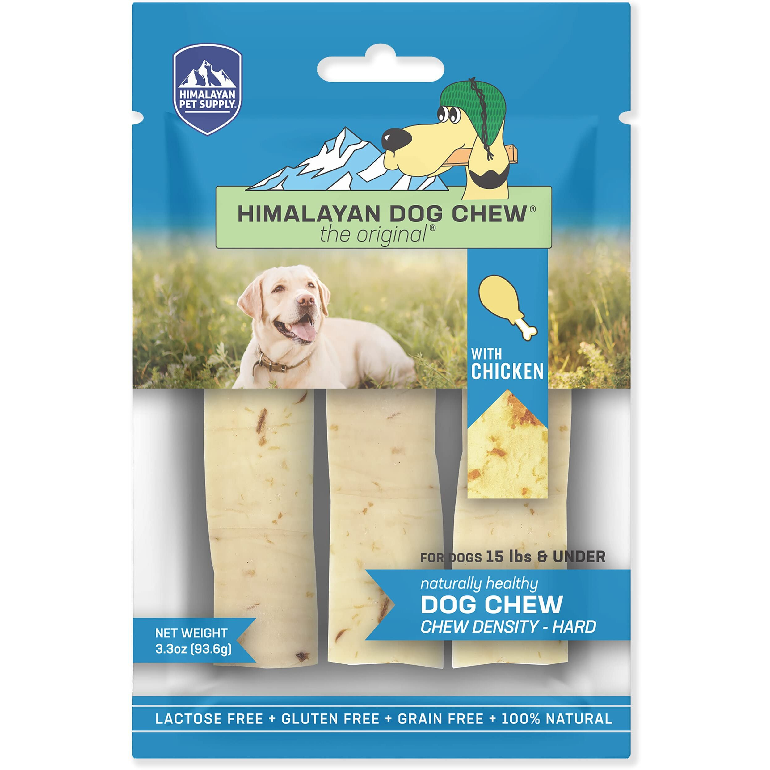 Himalayan Dog Chew Original Yak Cheese Dog Chews  100 Natural  Long Lasting  Gluten Free  Healthy  Safe Dog Treats  Lactose  Grain Free  Protein Rich  Chicken Flavor  Small Dogs 15 Lbs And Smaller