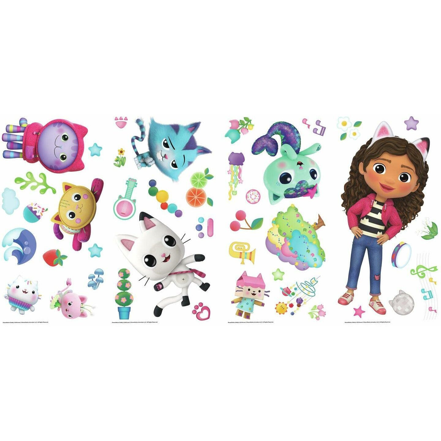 Dreamworks Gabby's Dollhouse Peel And Stick Wall Decals By Roommates  Rmk4823Scs