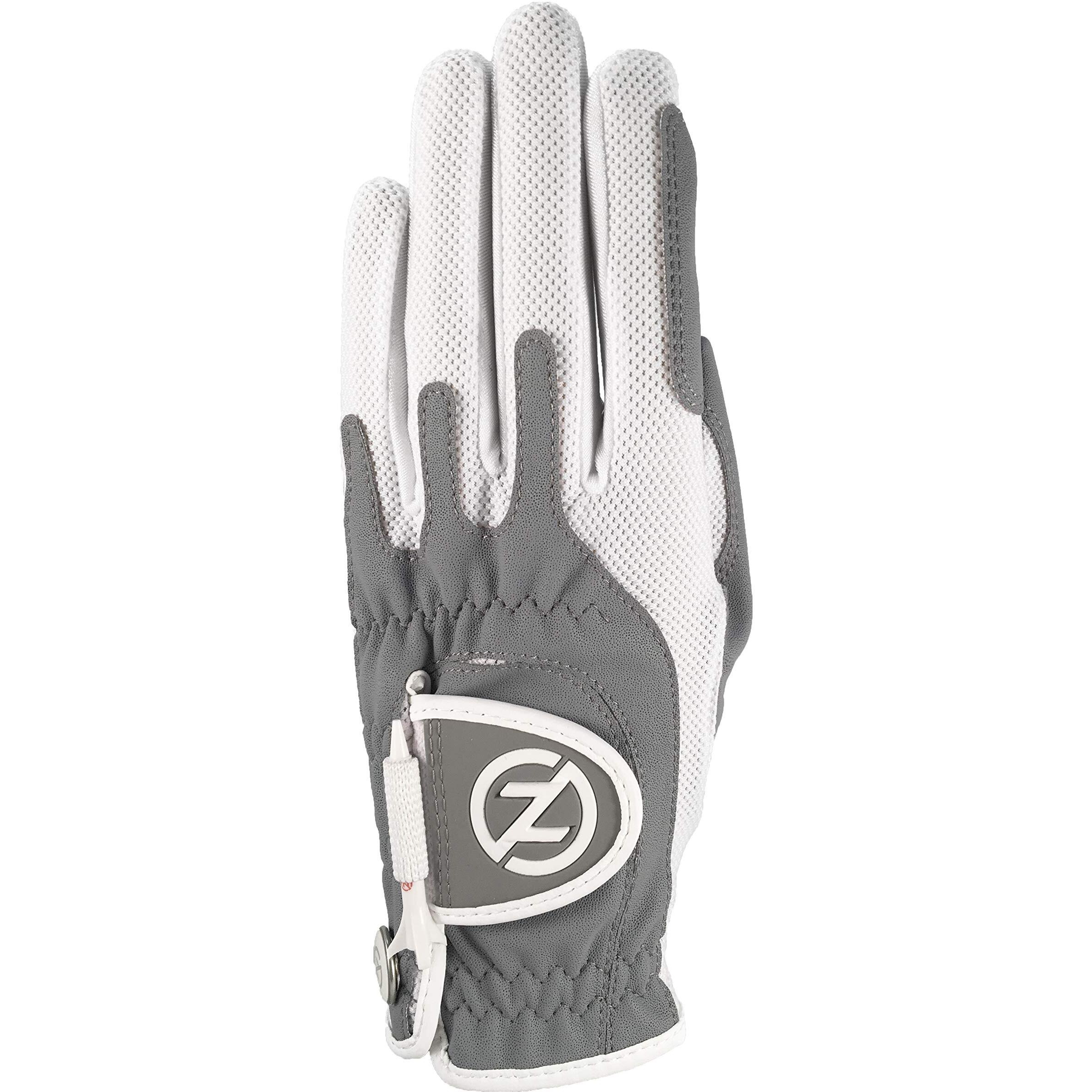 Zero Friction Ladies Grey Synthetic Golf Glove  Lh  Universal-Fit