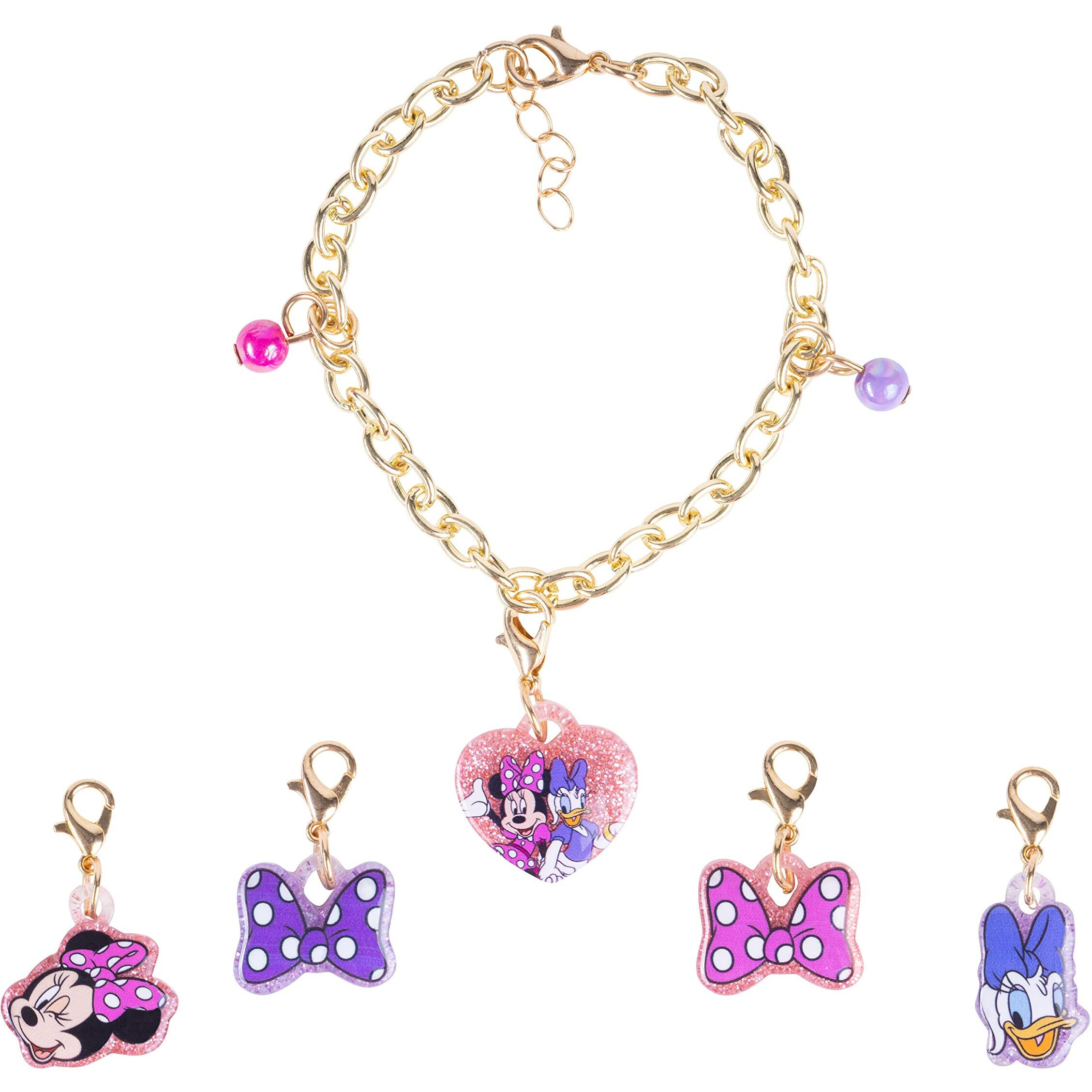 Luv Her Minnie Mouse Add A Charm Toy Bracelet And Costume Jewelry Box Set With 1 Charm Bracelet  5 Interchangeable Charms - Ages 3