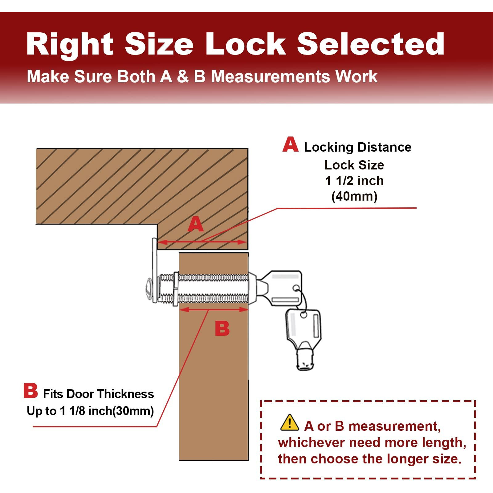 Naissian Rv Locks For Storage Door 1 1/8 Inch  Camper Storage Locks For Travel Trailer Compartment Cabinet Drawer With Keys 1 1/8 ""  Pack Of 8 Locks With 6 Keyed Alike With Manual