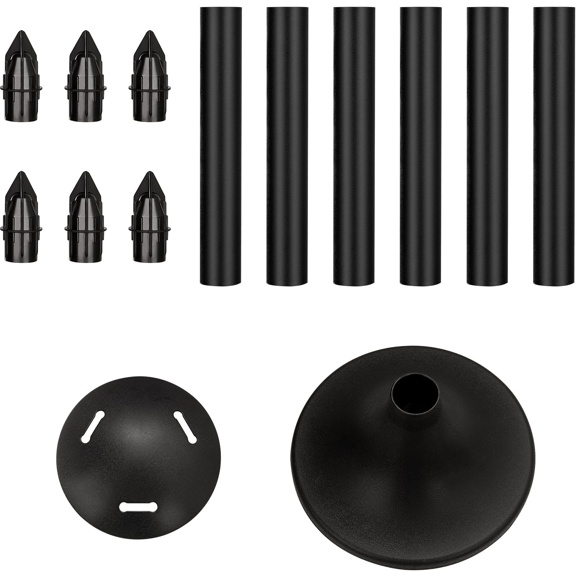 Nexcover Boat Cover Support Pole | Adjustable Height From 12"" To 54"" | 6-Stage Extension Pole | Abs Support Pole For Boat Cover (1 Pack) | Reinforced Support Pole System | Black