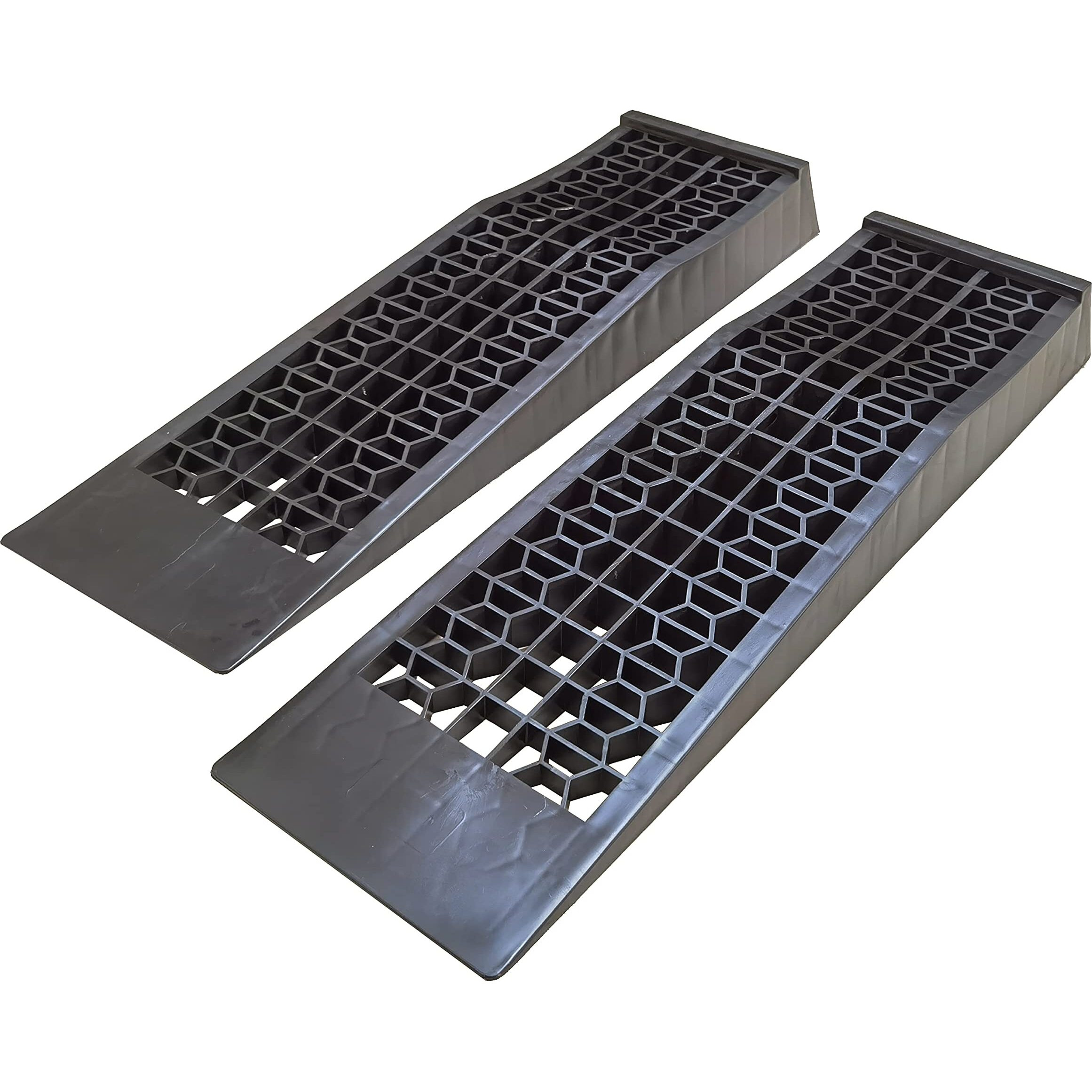 Maxxhaul 50516 4 400 Lb. Capacity Low Profile Car Ramps  2-Count  Black (Pack Of 1)