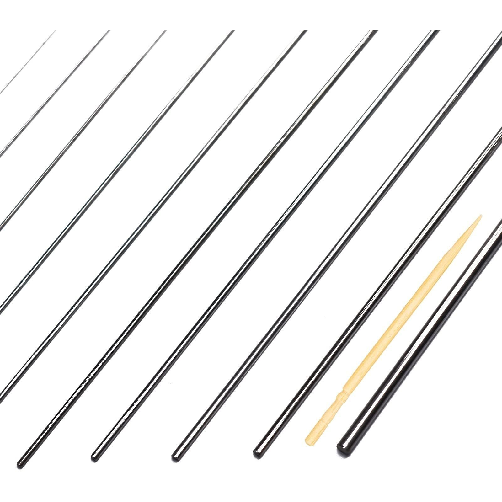 Bbypp 156Pcs 40Cm Lengh Straight Stainless Steel Spring Wire Assortment Kit  13 Different Full Hard Steel Wire Diameter 0.2Mm 0.3Mm 0.4Mm 0.5Mm 0.6Mm 0.8Mm 1Mm 1.2Mm 1.4Mm 1.6Mm 1.8Mm 2Mm 3Mm