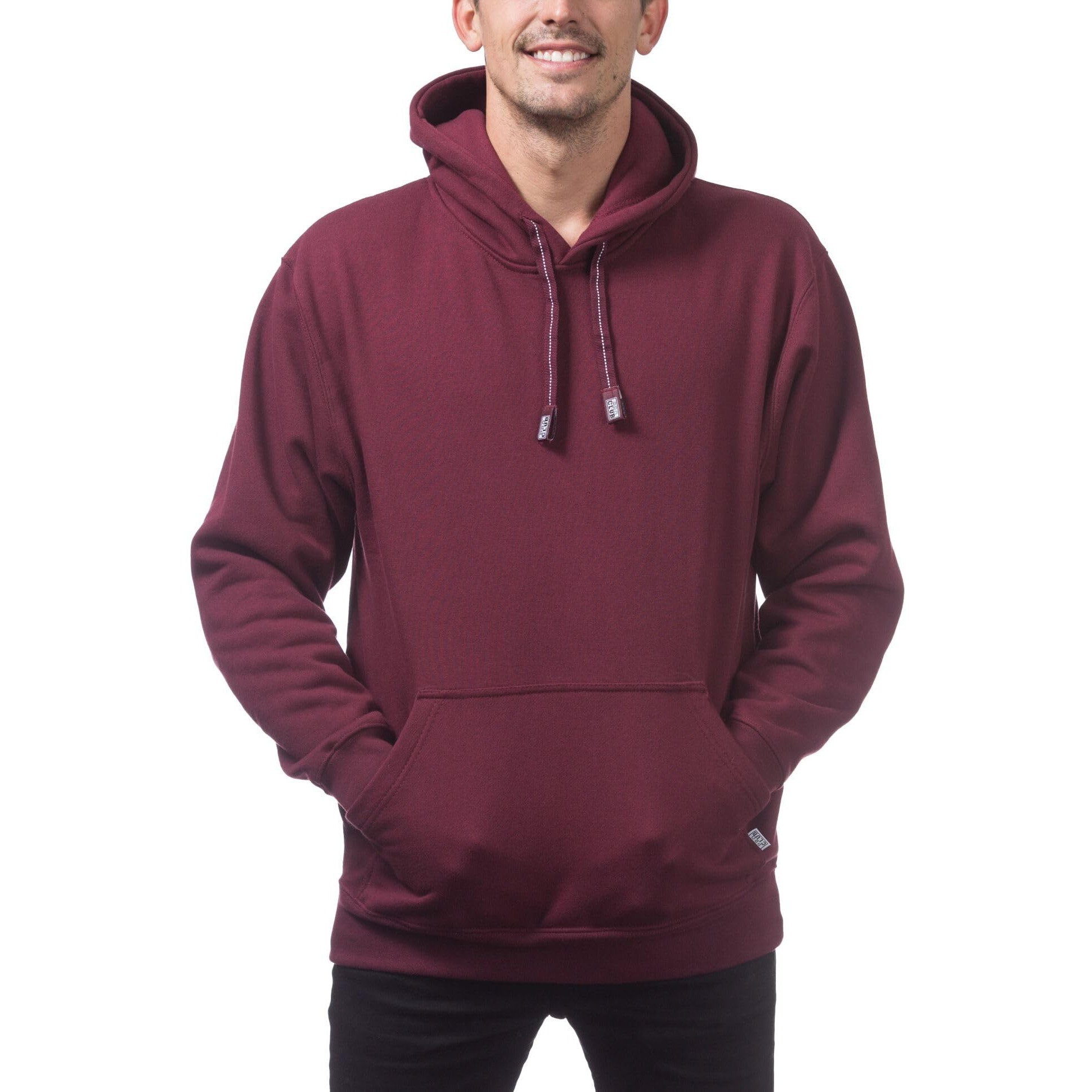Pro Club Men's Heavyweight Pullover Hoodie (13Oz)  Maroon  2X-Large