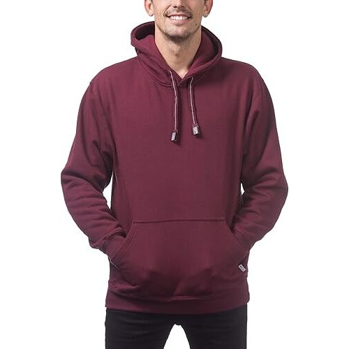 Pro Club Men's Heavyweight Pullover Hoodie (13Oz)  Maroon  2X-Large