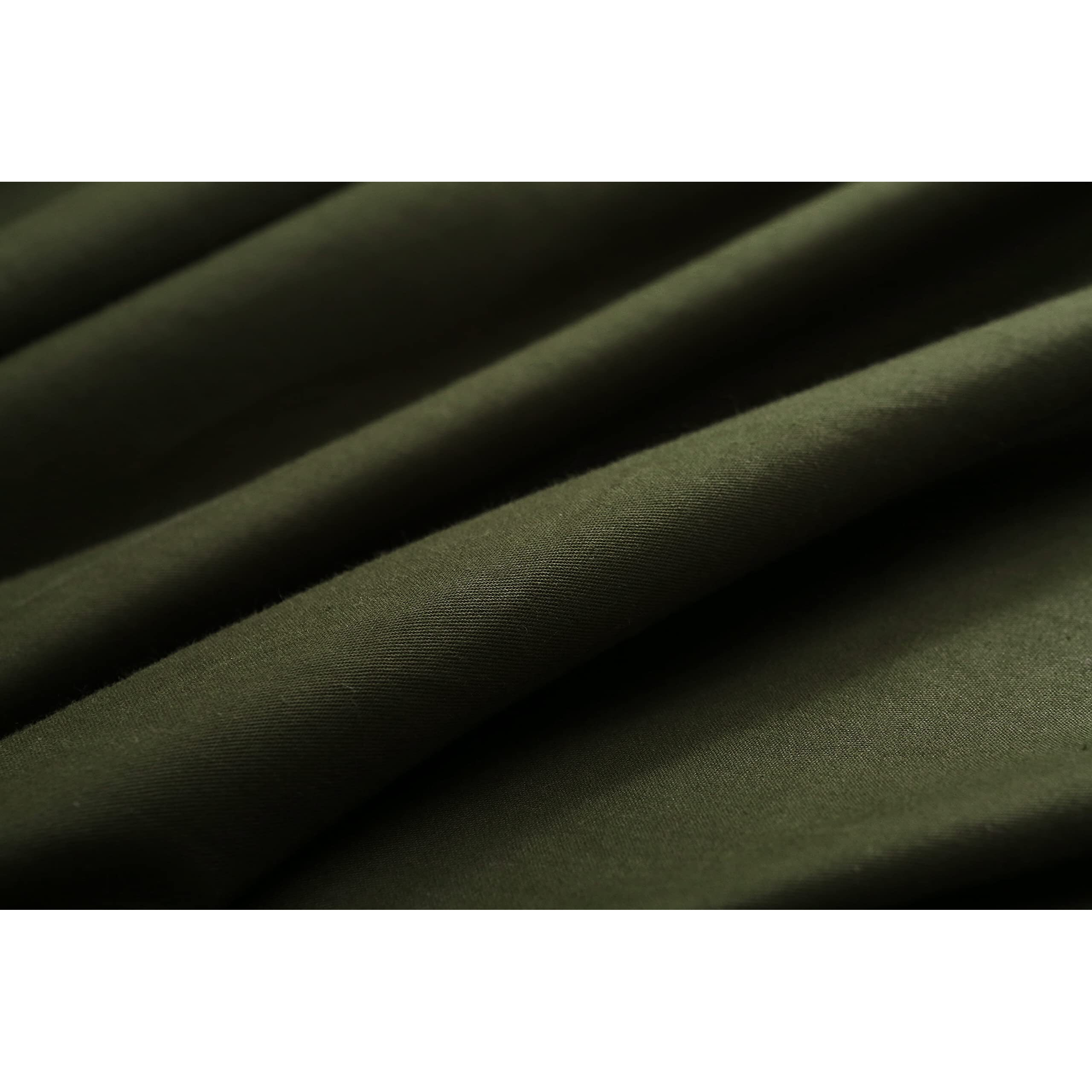F.Y.Dreams Weighted Blanket Duvet Cover 60X80 Inches With 8 Ties Zipper On Long Side/100% Cotton  Amy Green/Just Duvet Cover