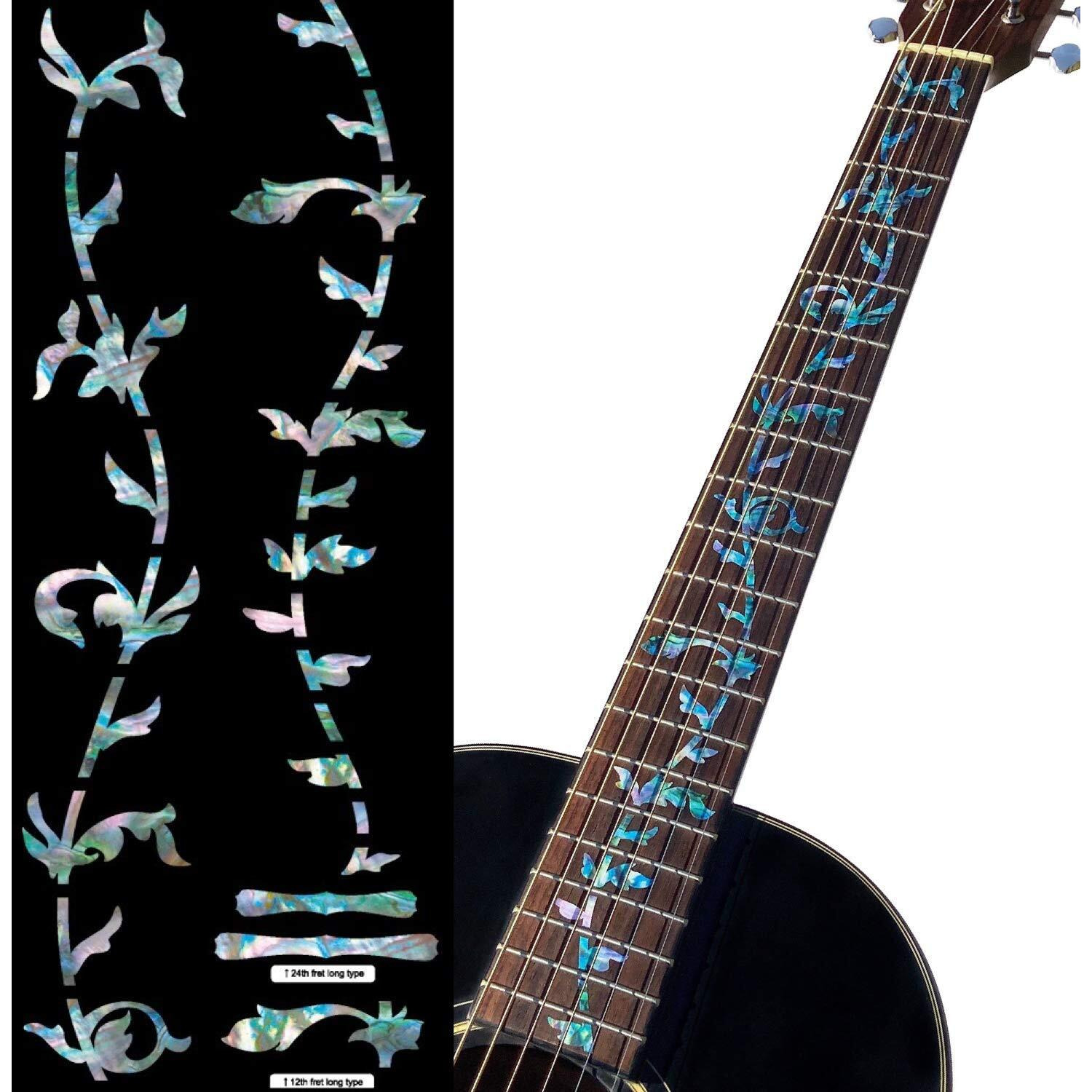 Inlay Sticker Fret Markers For Guitars - Tree Of Life - Abalone Mix