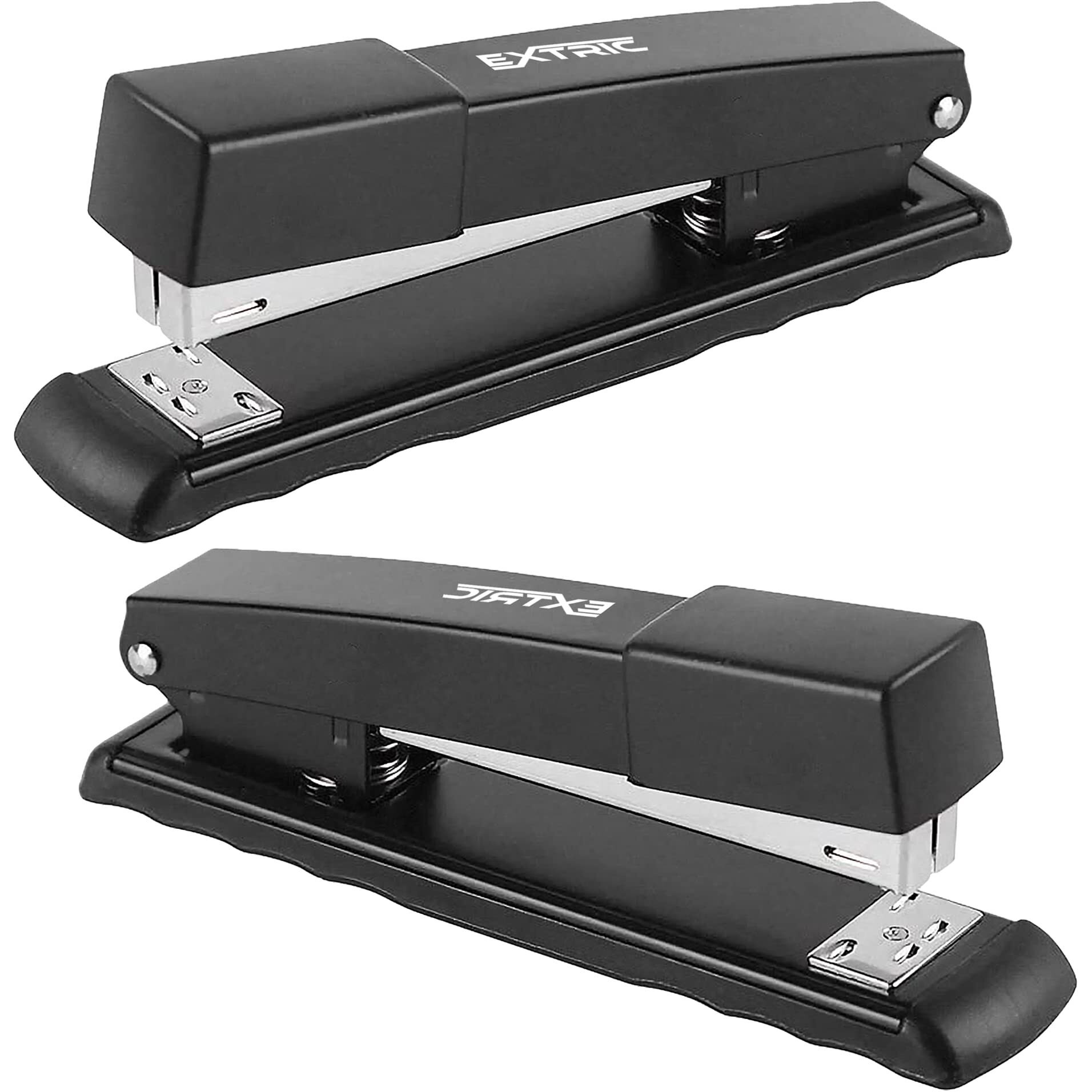 Stapler - 2 Pack Staplers For Desk - Black Stapler Heavy Duty  25 Sheet Capacity Office Stapler
