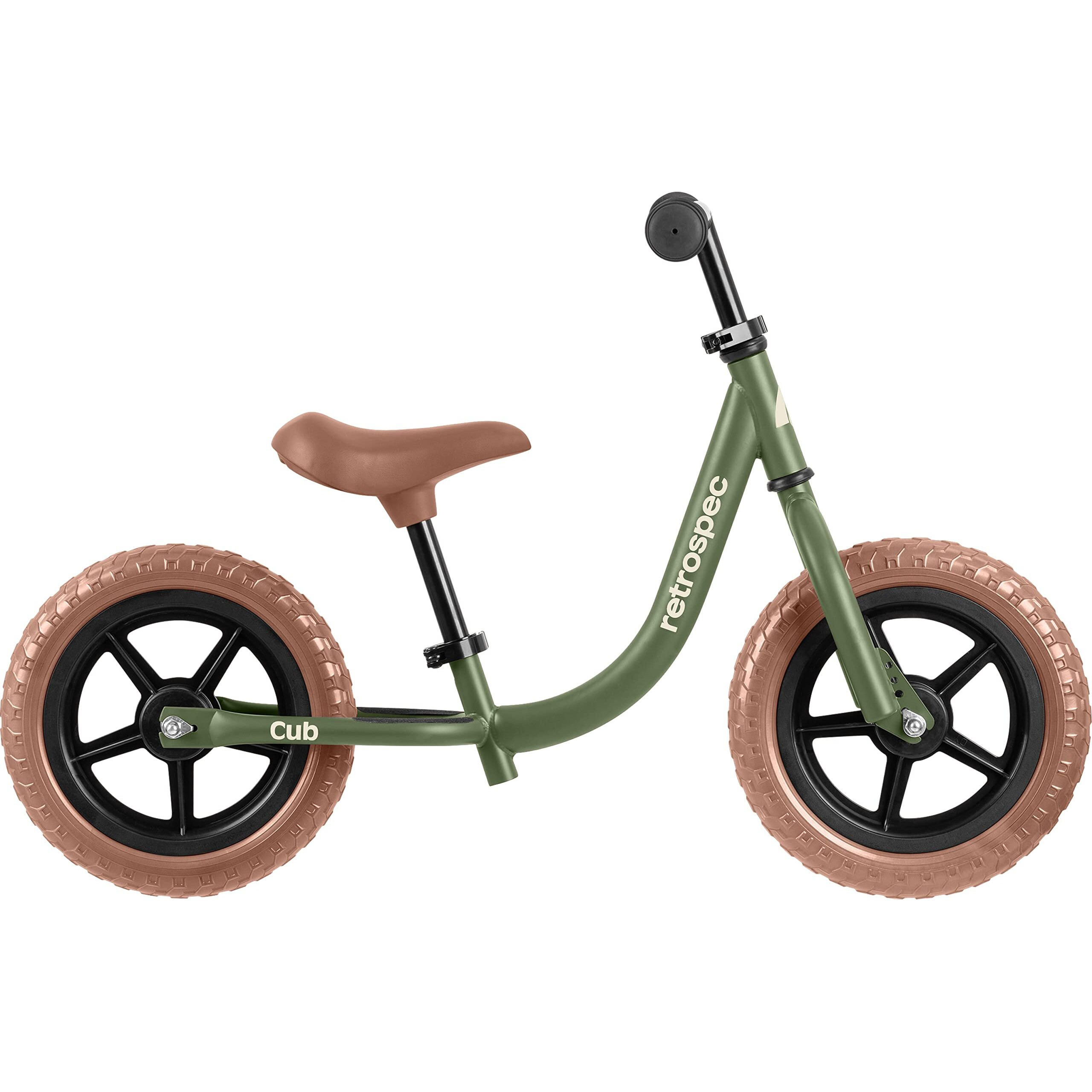 Retrospec Cub 2 Toddler 12"" Balance Bike  18 Months - 3 Years Old  No Pedal Beginner Kids Bicycle For Girls & Boys  Flat-Free Tires  Adjustable Seat  & Durable Frame