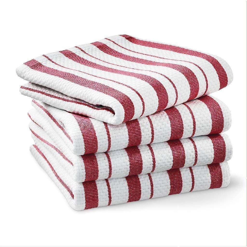 Williams-Sonoma Classic Striped Towels  Set Of 4 (Claret)