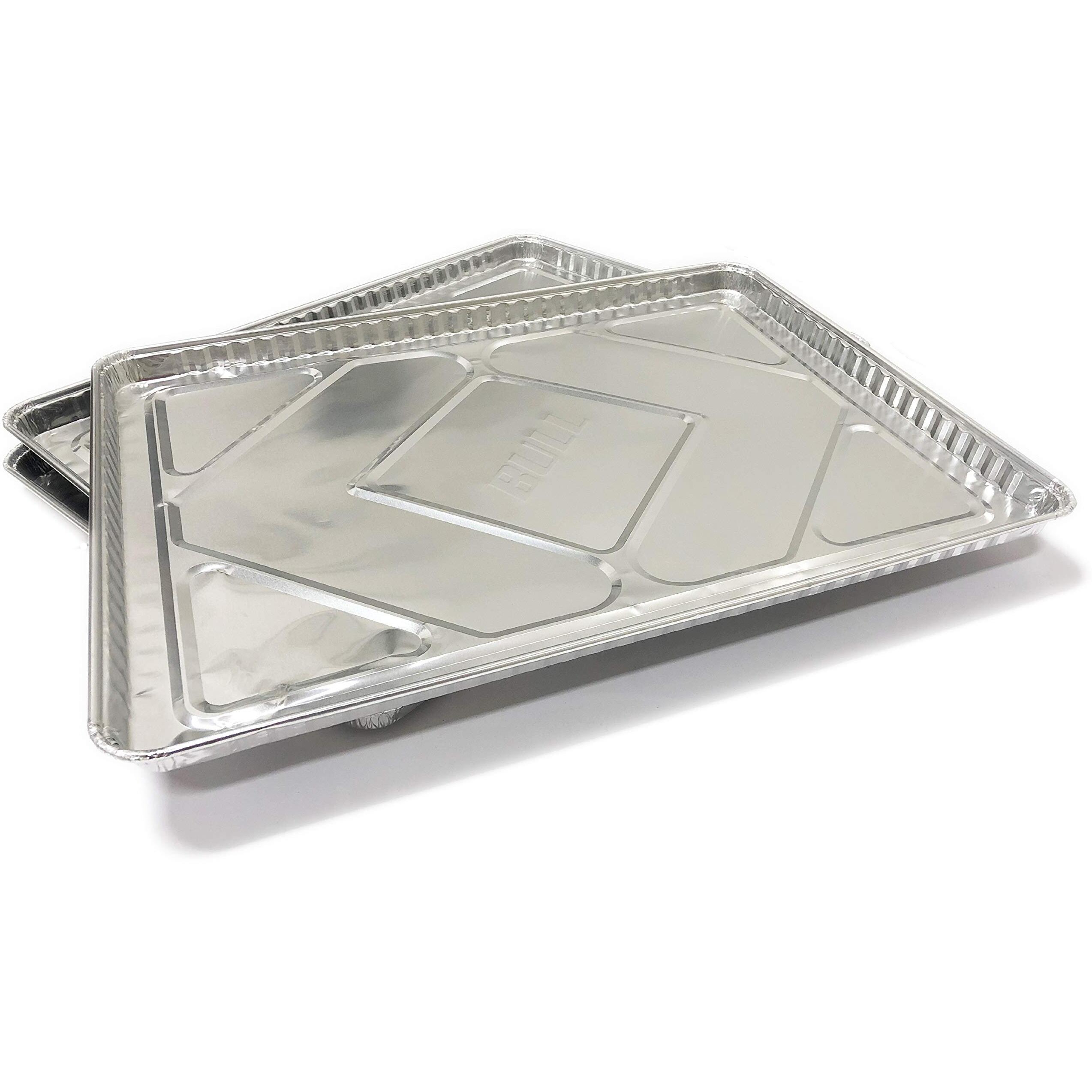 Bull Outdoor Products 24268 Grease Tray Liner  Silver  12 Pack  For 30"" Bull Grills