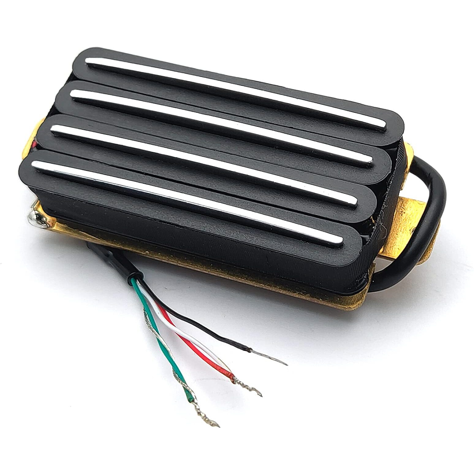 Saphue Hot Rail 2-Dual Blade Electric Guitar High Output Track Type Four Coil Humbucker Pickup Black