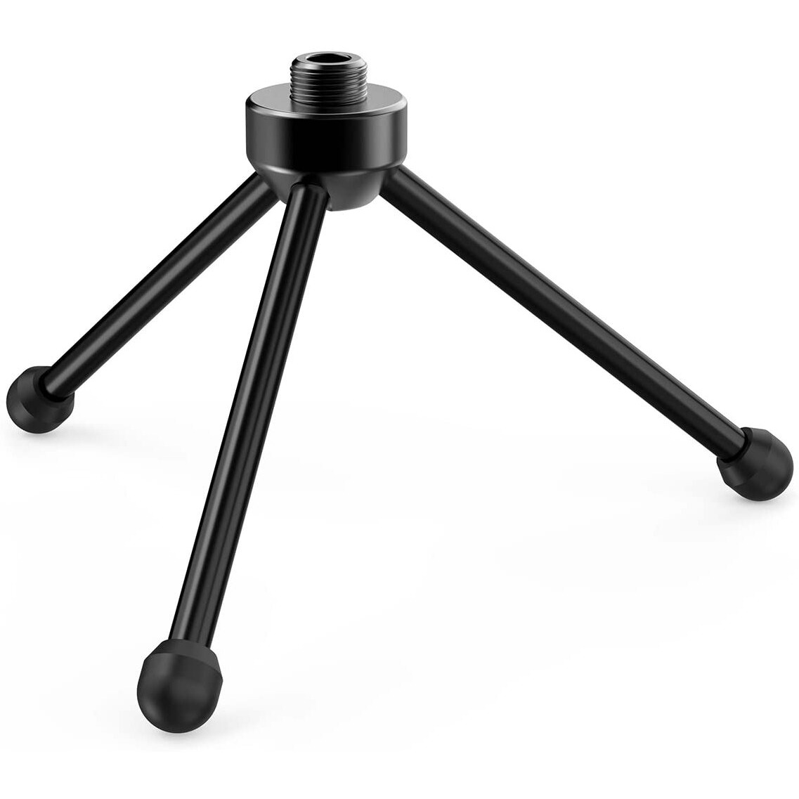 Fifine Tripod Stand For Desktop Microphone With Non-Slip Rubber Feet  Durable Metal Construction  Foldable Desk Mic Stand For Gaming  Podcasting  Meetings  Chatting