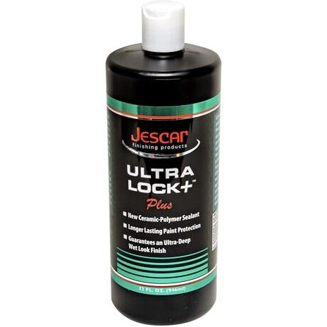 Jescar Ultra Lock + - 32Oz | Sio2-Infused Advanced Polymer Sealant For Long-Lasting Paint Protection And High Gloss Finish - Uv Protection  Easy Application  Safe For Cars  Boats  Rvs  And Motorcycles