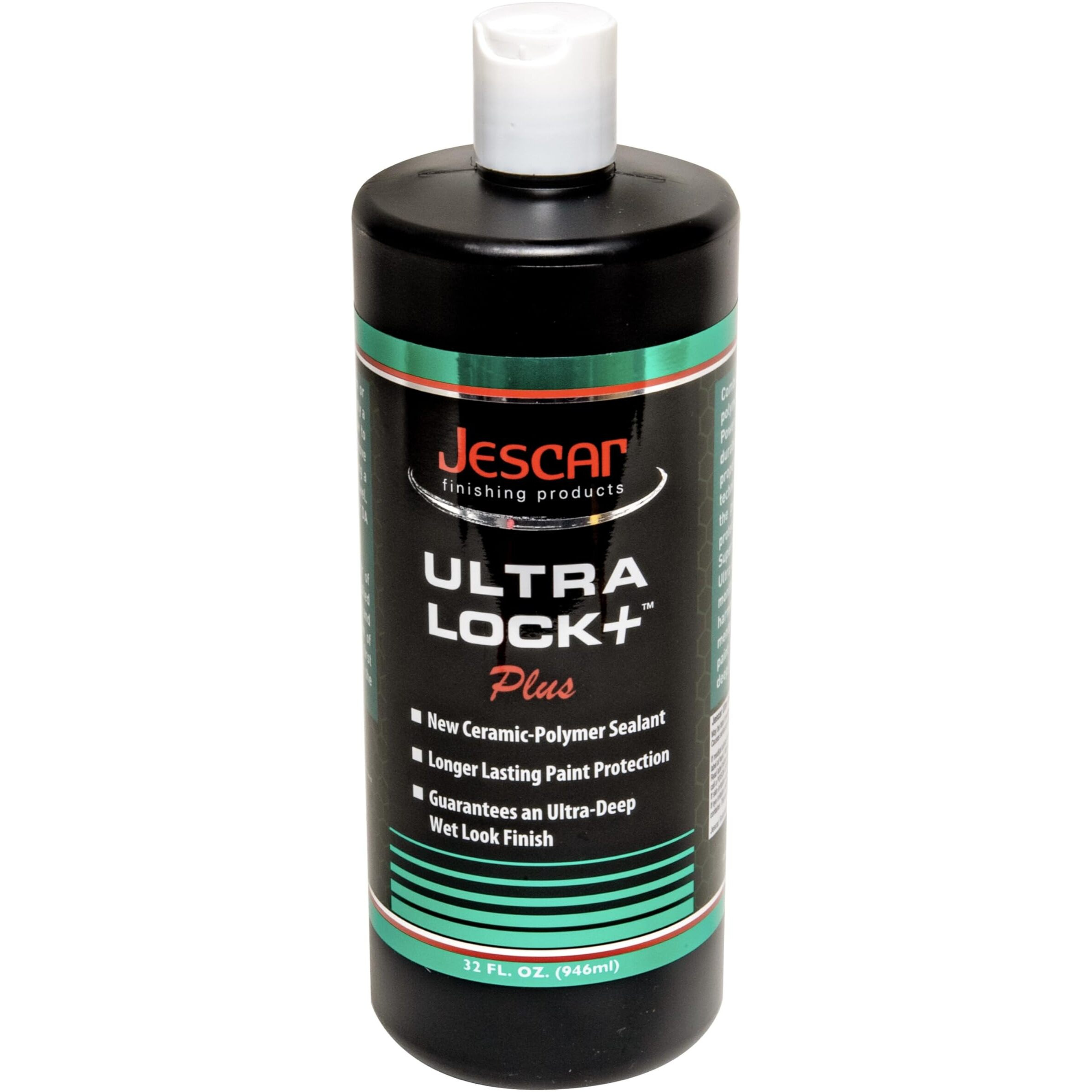 Jescar Ultra Lock + - 32Oz | Sio2-Infused Advanced Polymer Sealant For Long-Lasting Paint Protection And High Gloss Finish - Uv Protection  Easy Application  Safe For Cars  Boats  Rvs  And Motorcycles