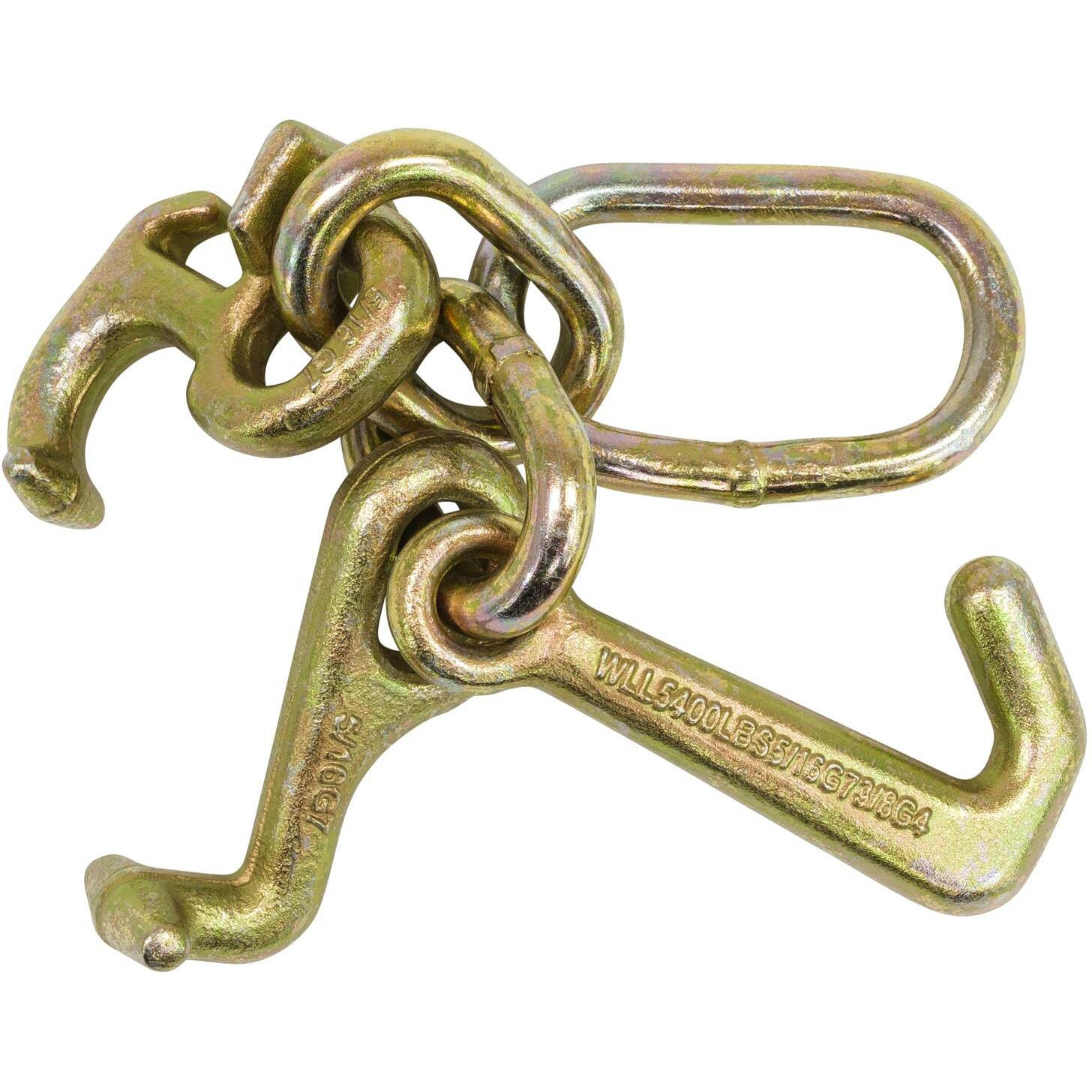 Mytee Products (2 Pack) Rtj Cluster Hook Heavy Duty Wrecker Hauler Tow Towing Truck Chain Pair R T J