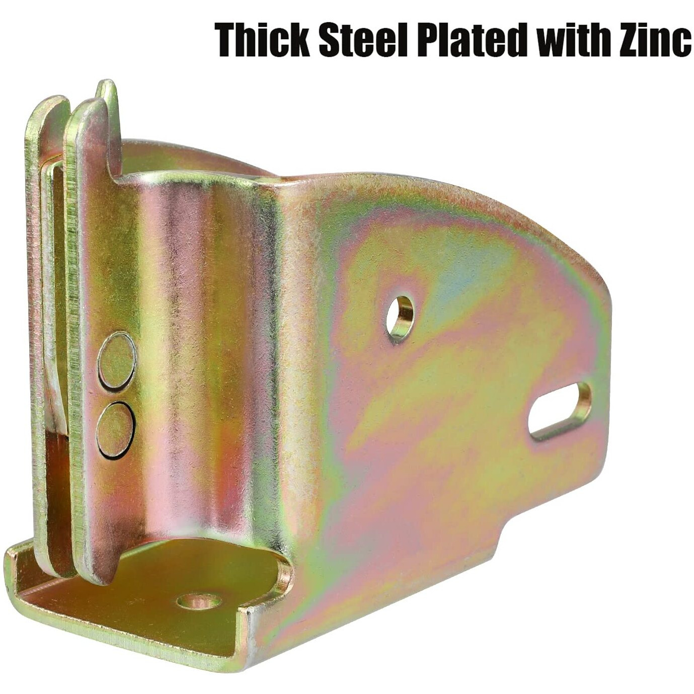 Eapele E-Track Wood Beam End Socket Accessories  Zinc-Coated Steel  Fit With 2X4 2X6  Add Removable Load Lock Bars To E-Track Cargo Area (4Pcs)