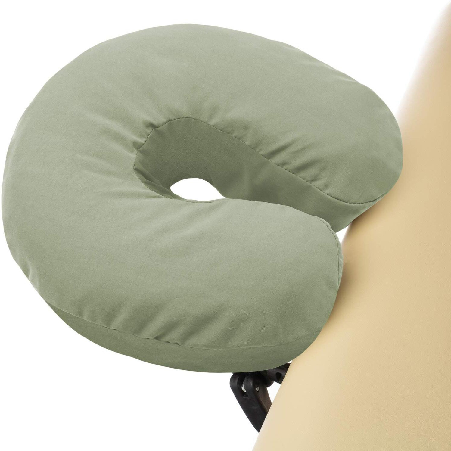 Saloniture 4-Pack Premium Microfiber Face Cradle Covers - Ultra Soft Fitted Massage Table Cradle Cover - Sage Green