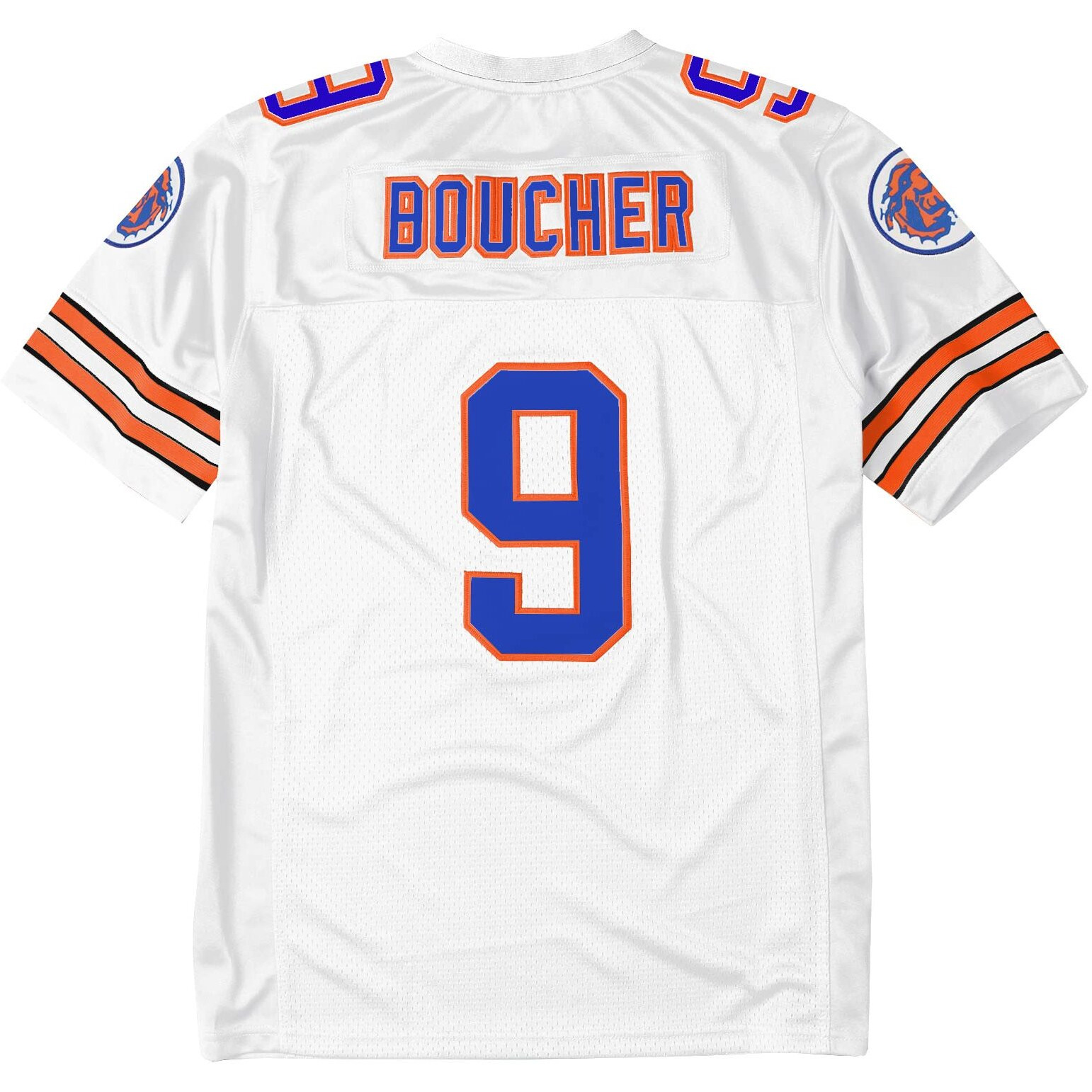 90S Football Jersey For Party Bobby Boucher 9 The Waterboy Sandler 50Th Anniversary Movie Football Jersey (White  Large)