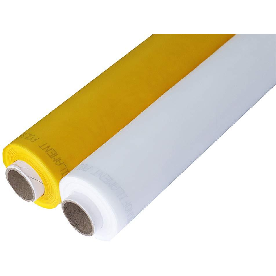 Silk Screen Printing Mesh  100/110/120/140/160/180/200/250/300Mesh  White Yellow For Screen Printing Machine Equipment Accessories  Filter Painting  Polyester Fabric (110M/43T White)
