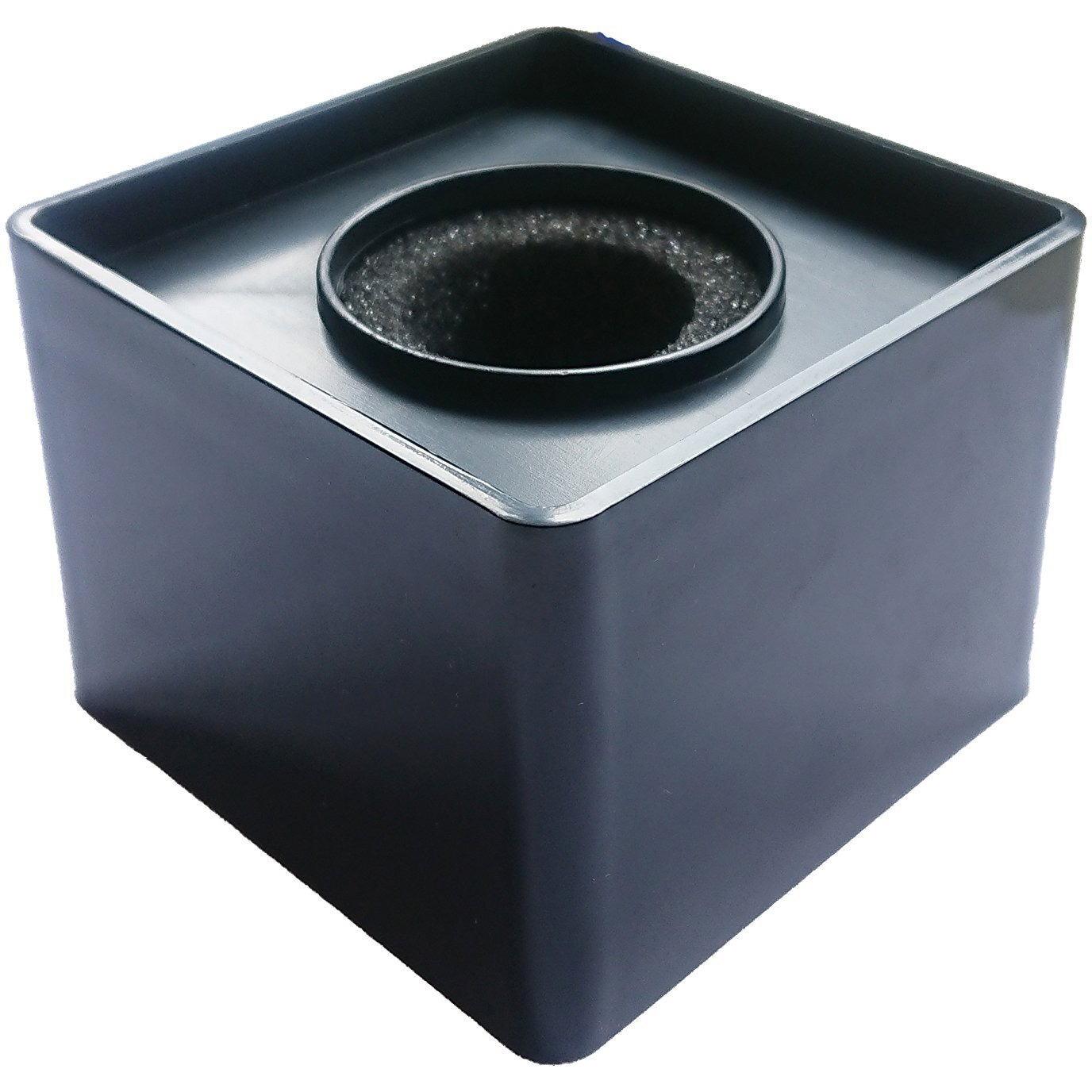 Actopus 4Pcs Black Microphone Cube Interview Square Mic Flag Studio Equipment