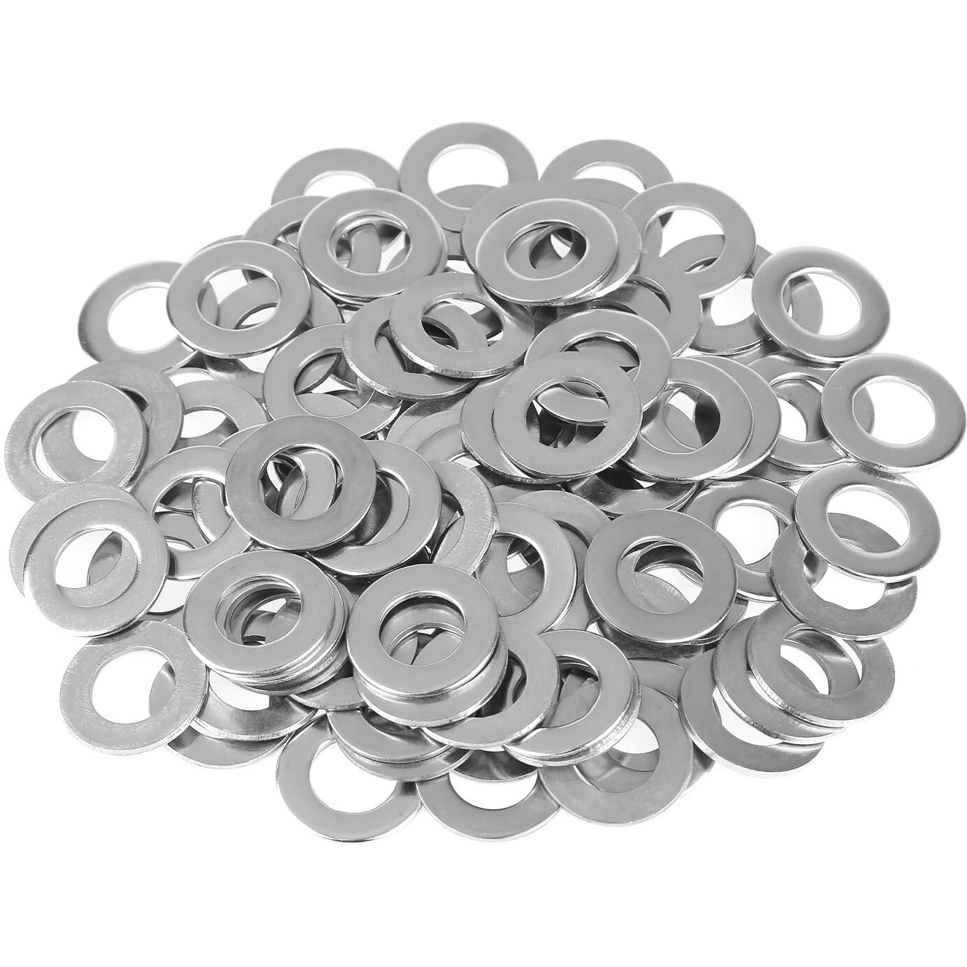 Helifouner 50 Pieces M12X24X1.5Mm Fender Washers  304 Stainless Steel Large Fender Washers  Inner Diameter 12Mm  Outer Diameter 24Mm  Thickness 1.5Mm