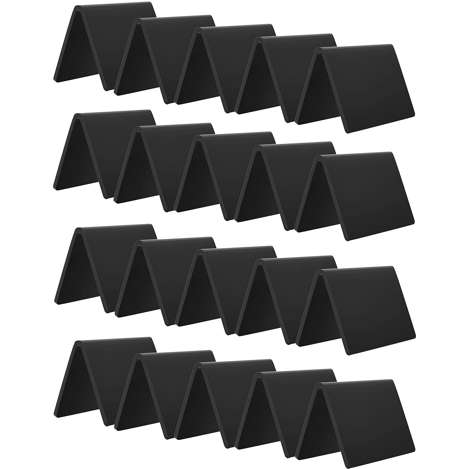 20 Pack Acrylic Mini Chalkboard Sign  Aitee Clear Mini Tabletop Chalkboard Signs  Small Tent Chalkboards Blackboard For Weddings  Birthday Parties  Message Board Signs  Buffet  Bakery And Retail Label