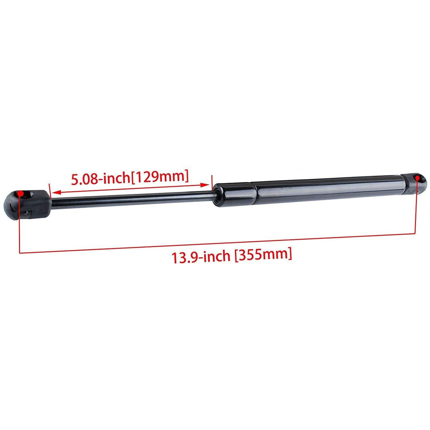C1606389 14 Inches Truck Camper Shell Lift Supports Struts Shocks Gas Spring 24 Lbs C16-06389 (2 Pack)