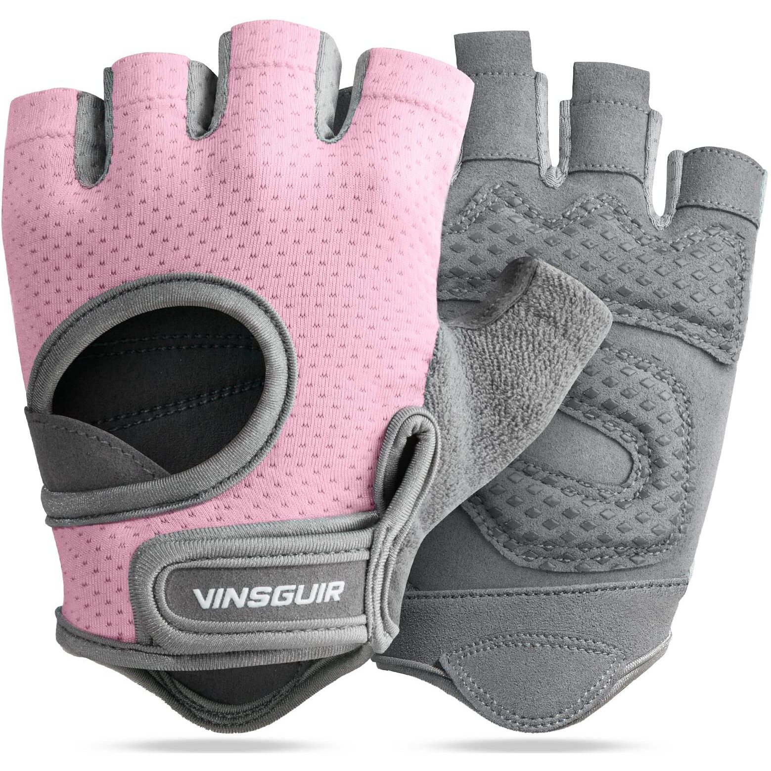 Vinsguir Breathable Workout Gloves For Women  Weight Lifting Gloves For Gym  Cycling  Exercise  Fitness And Training  With Excellent Grip And Cushion Pads