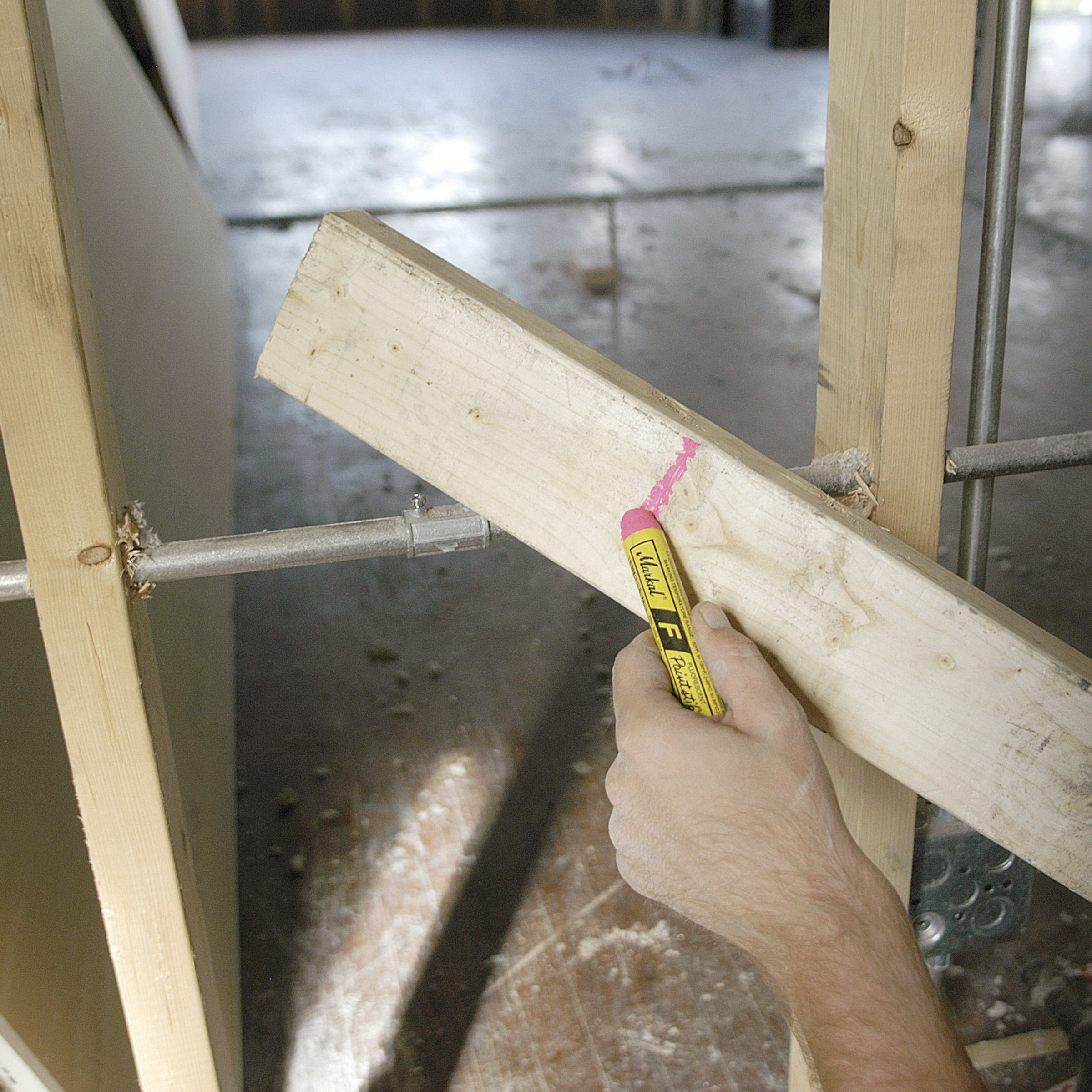 Markal 82834- Paintstik Original B Solid Paint Marker- Works On Rough  Rusty  Smooth  Or Dirty Surfaces  Weather And Uv-Resistant  Fluorescent Orange (12 Pk) Made In Usa